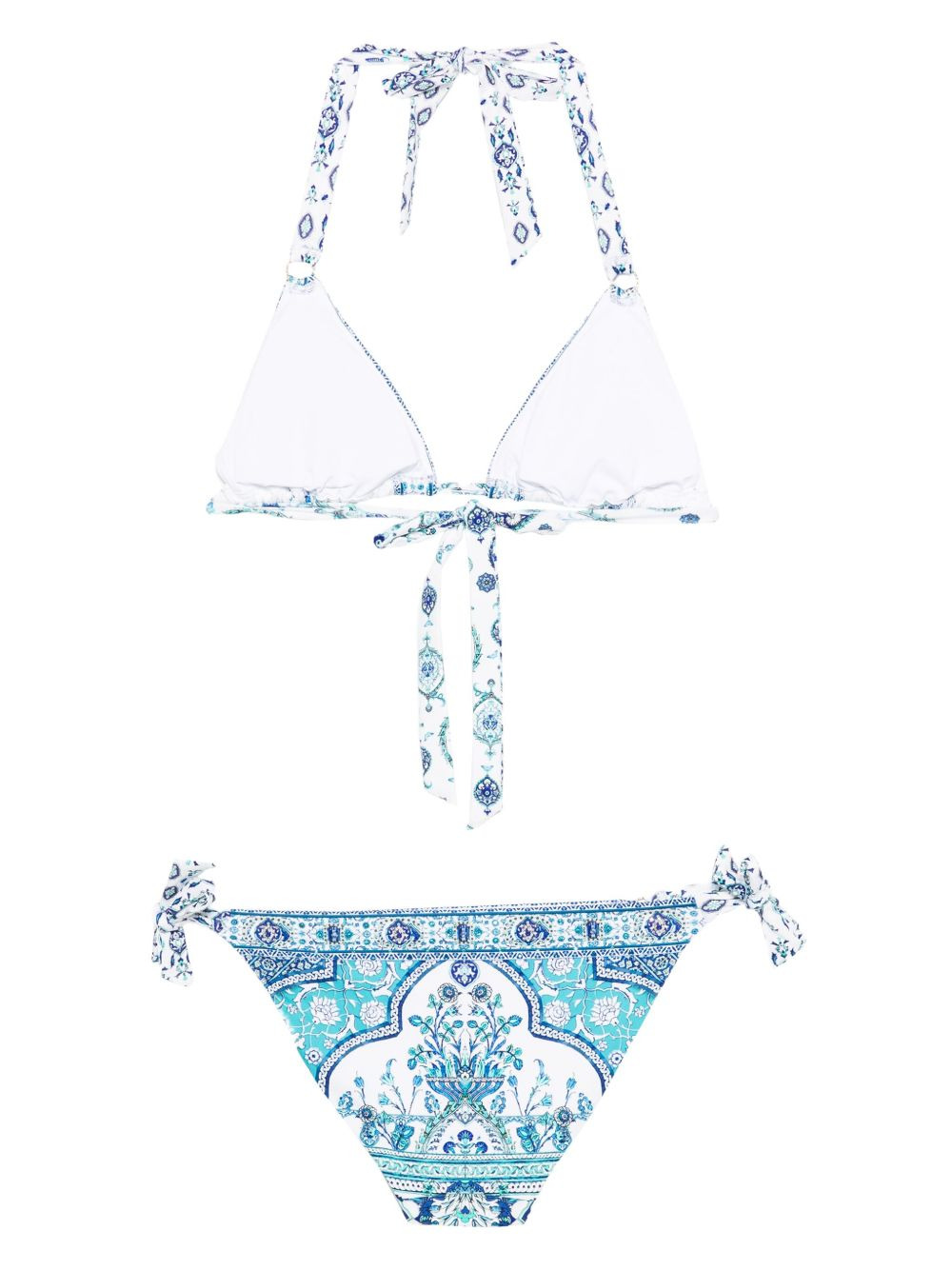 paisley-print halter-neck bikini - 2