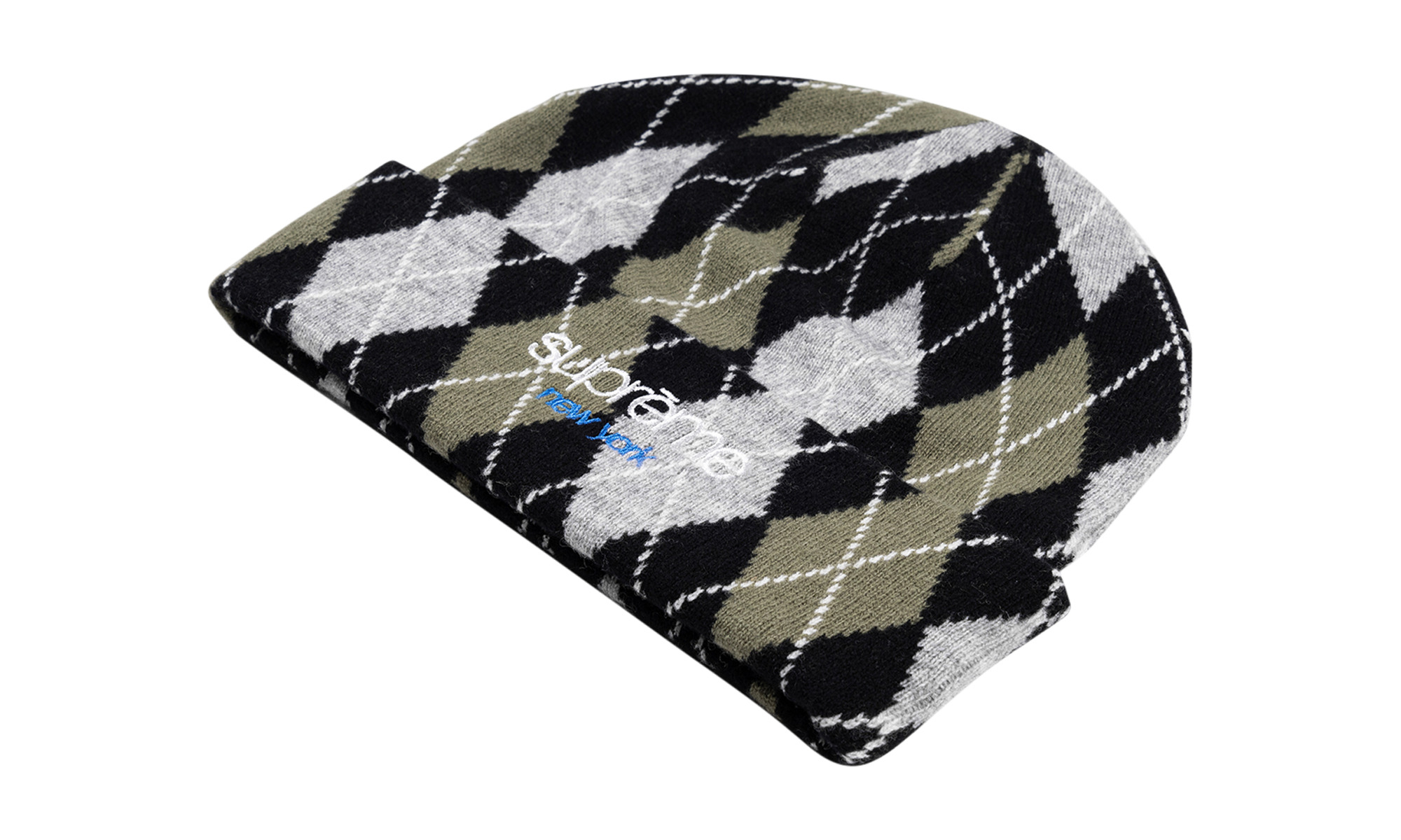 Argyle Cashmere Beanie - 2
