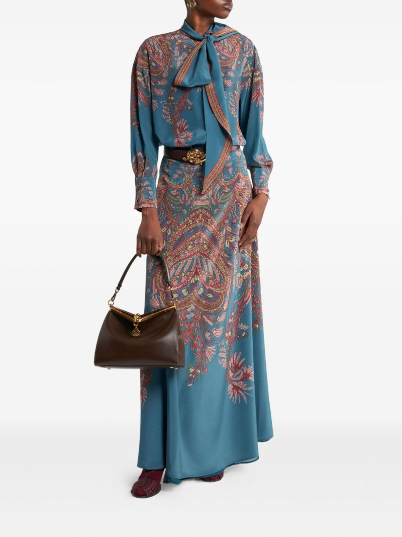 Etro paisley-print maxi skirt outlook