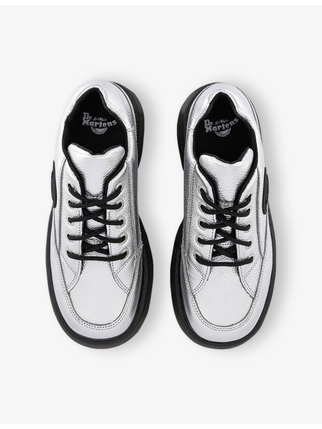 Buzz 5-Eye Metallic Leather Shoes - 2