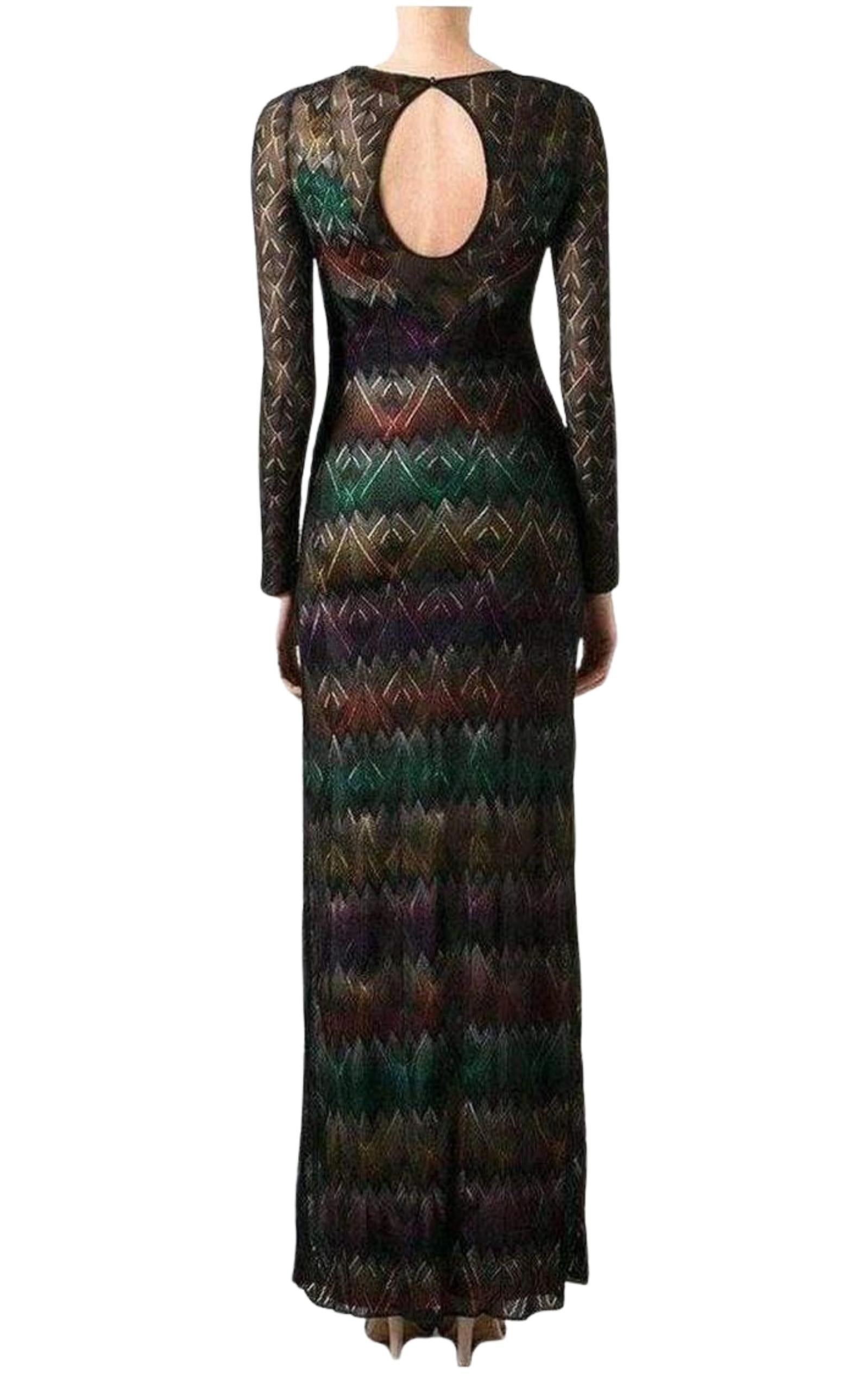 Zig Zag Crochet Sheer Dress - 4