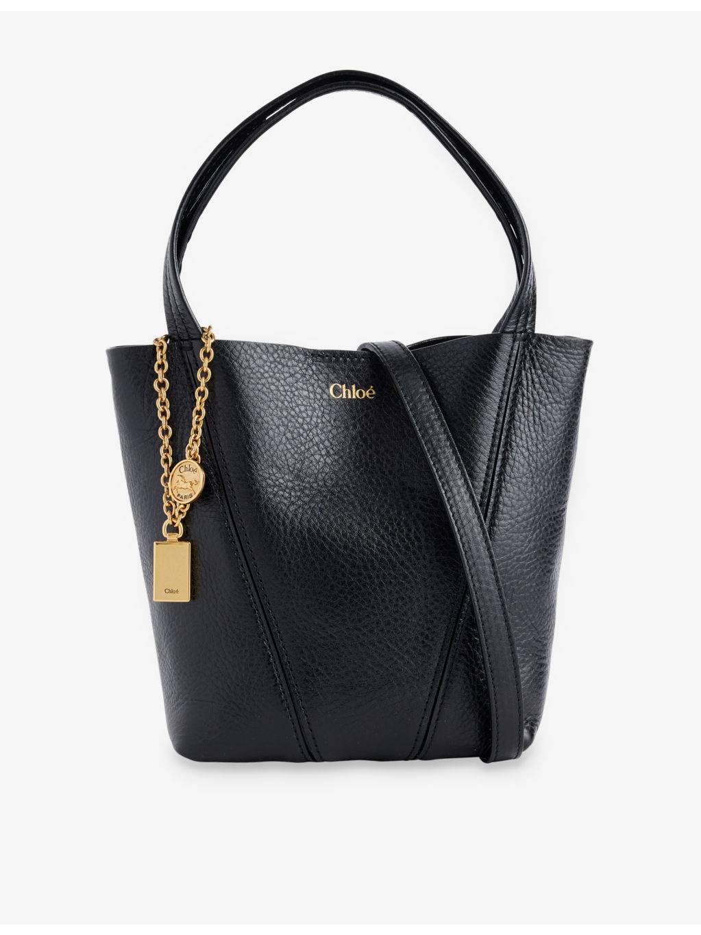 Spin large leather tote bag - 6