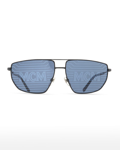 MCM Men's Holographic Metal Aviator Sunglasses outlook