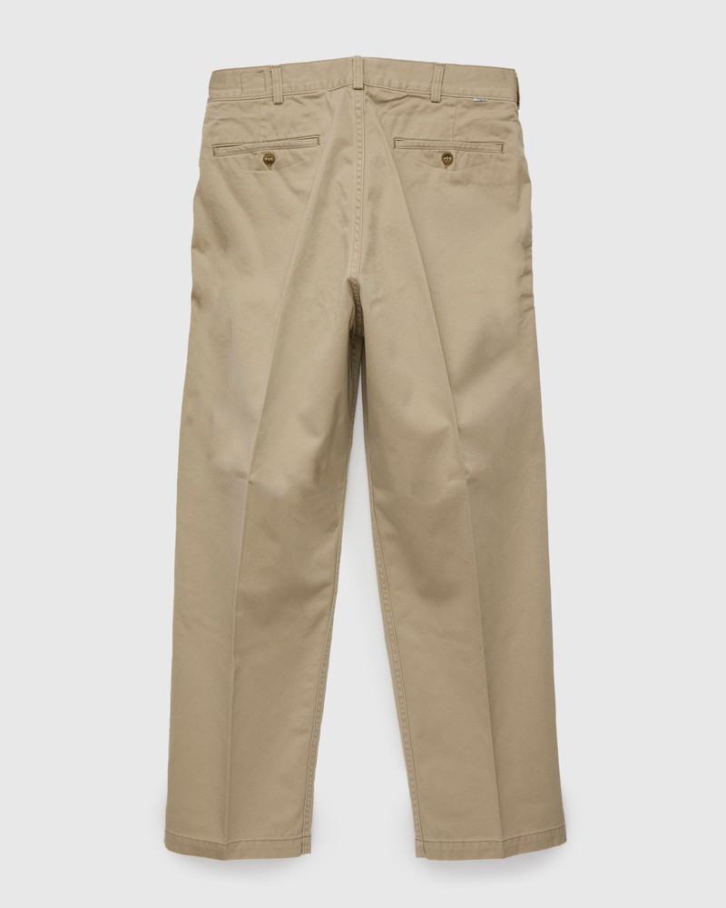 orSlow Two Tuck Wide Trousers in Khaki outlook