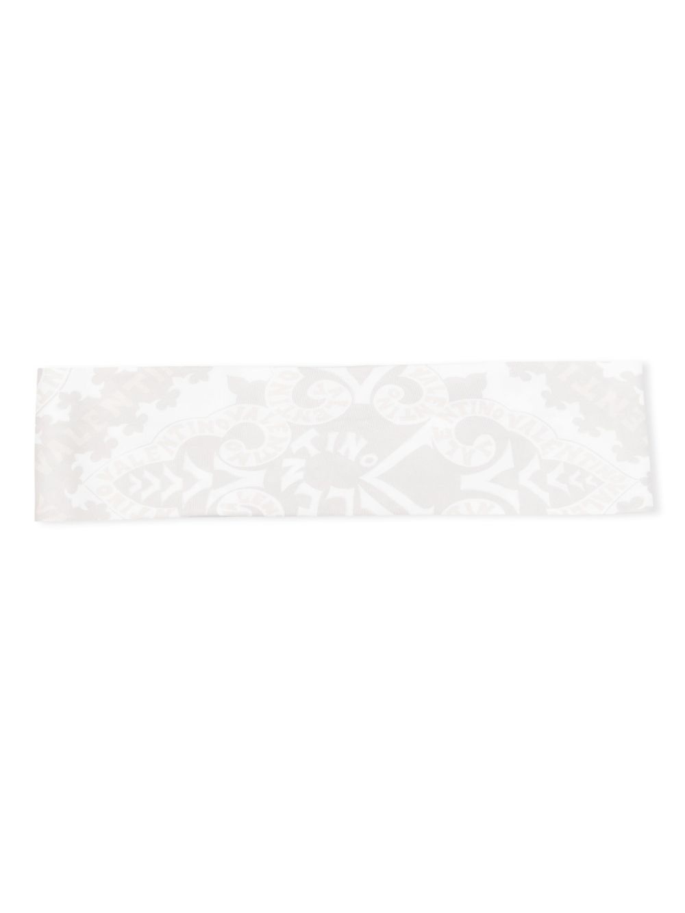 logo-embroidered silk hair band - 2