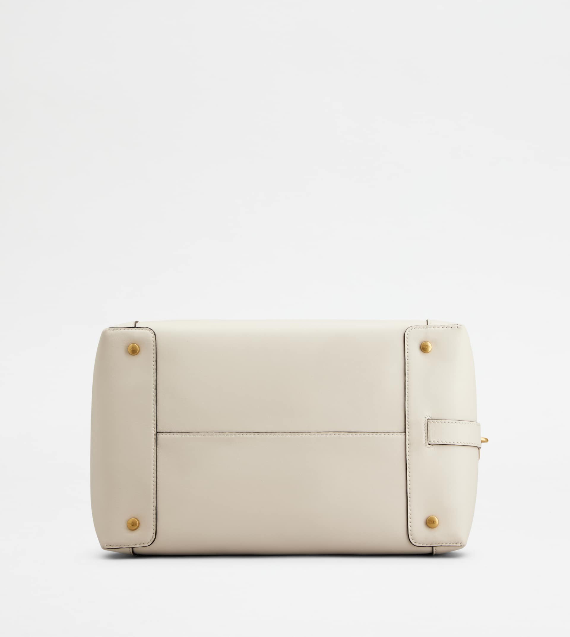 SATCHEL IN LEATHER SMALL - WHITE - 4