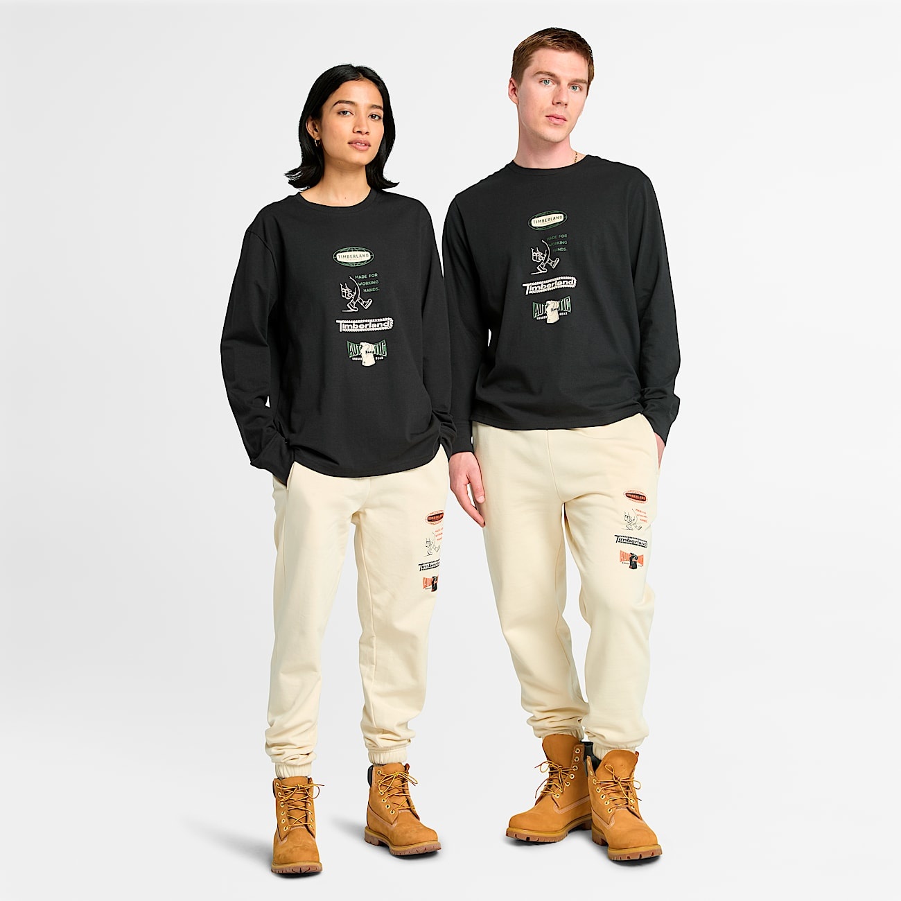 Long Sleeve "Made For Working" Graphic T-Shirt - 2