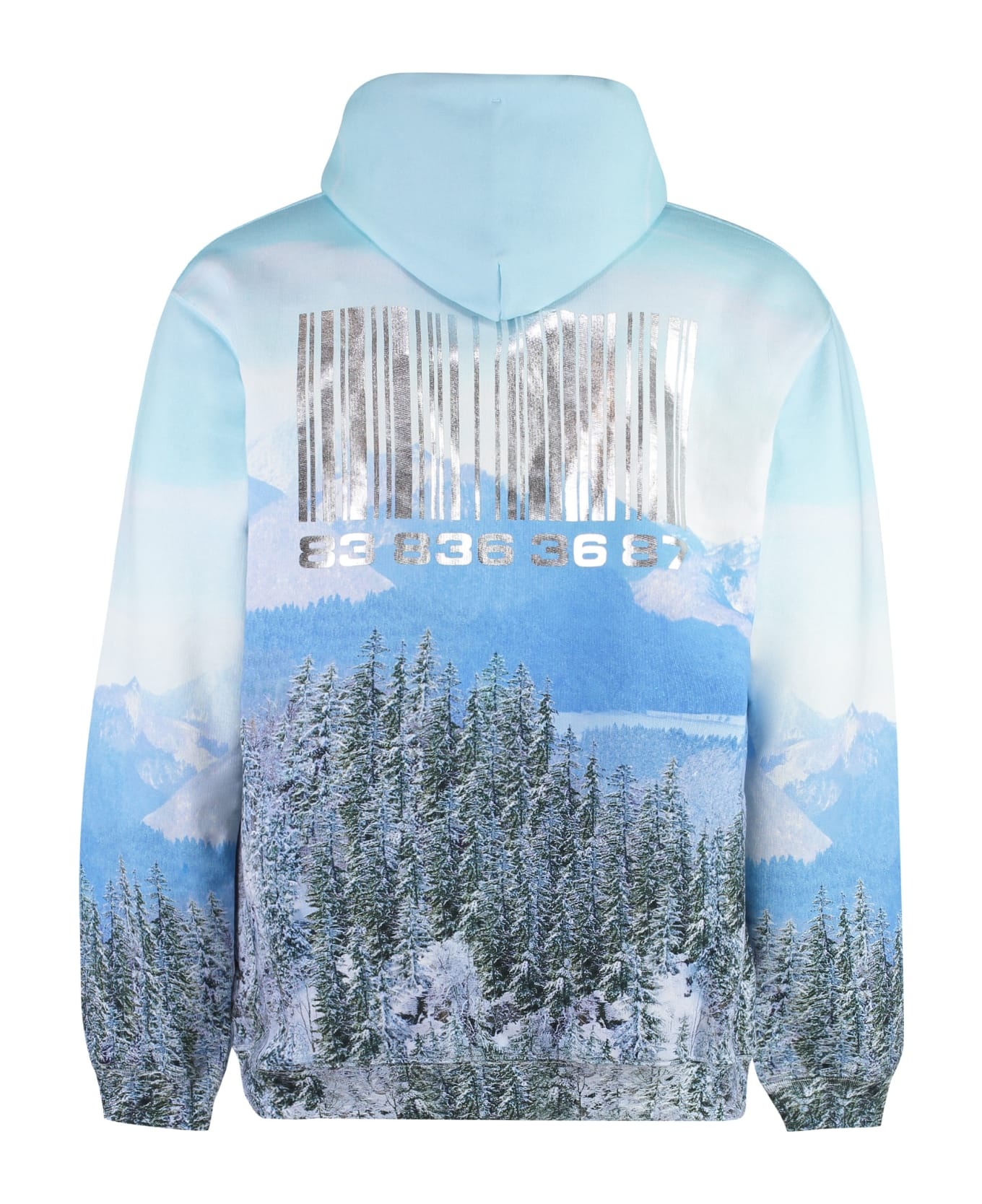 Neuschwanstein Winter Printed Cotton Hoodie - 2