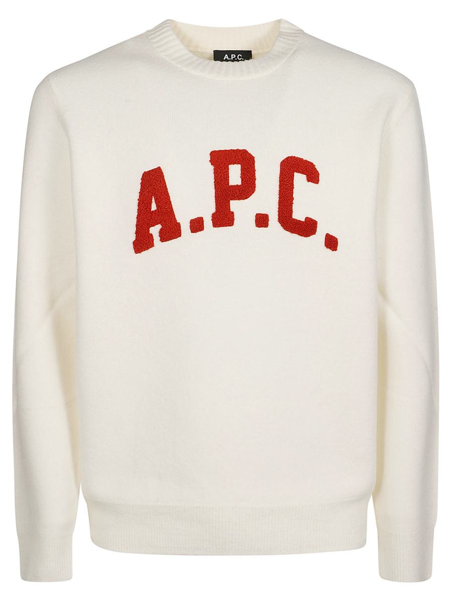 その他 A.P.C. STANDARD BIG VPC SWEATER Beige Oversize Grand 'VPC' Sweatshirt by A.P.C. on Sale