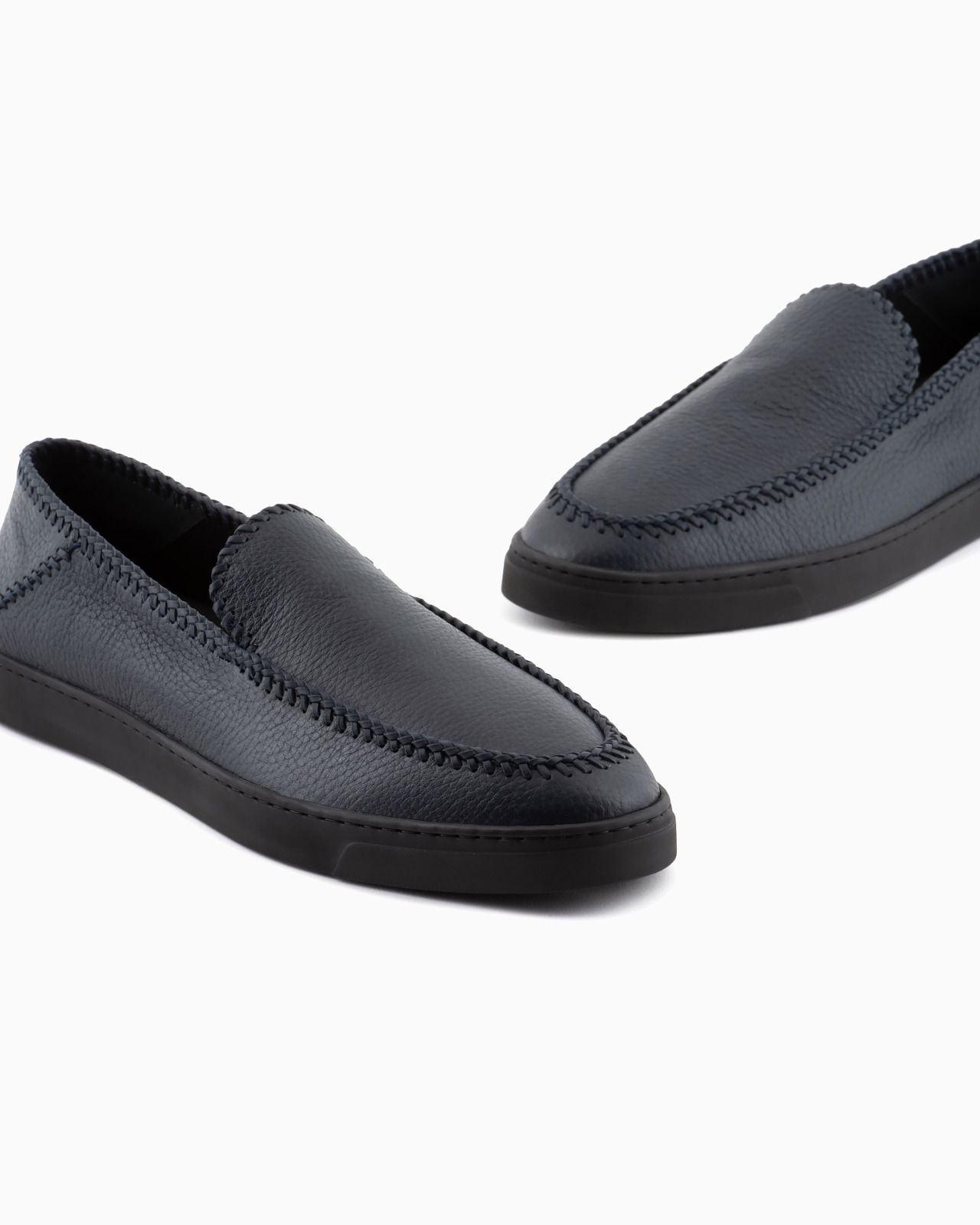 Galleria 3 deerskin slip-ons with threading - 5