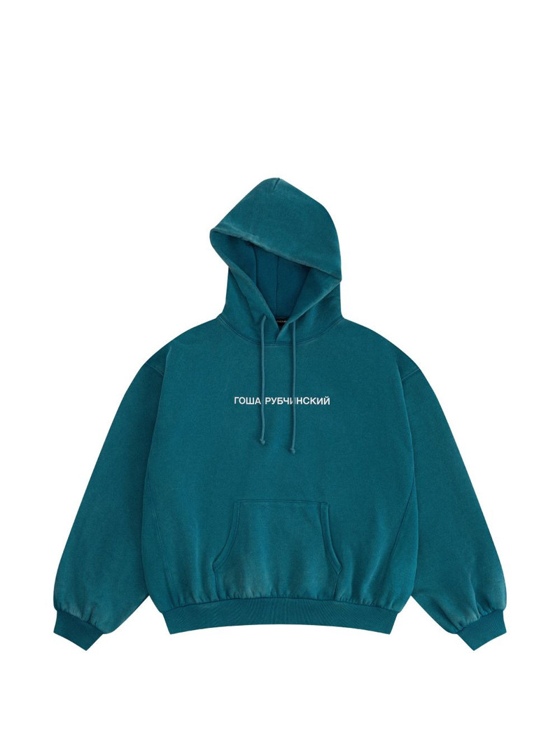 logo-print oversized hoodie 1