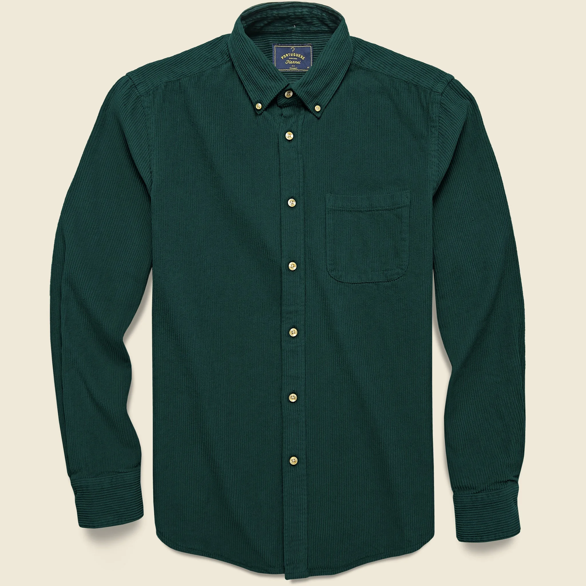 Corduroy Lobo Shirt - Green - 1