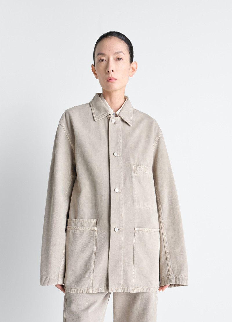 UTILITY OVERSHIRT IN SNOW BROKEN TWILL 4
