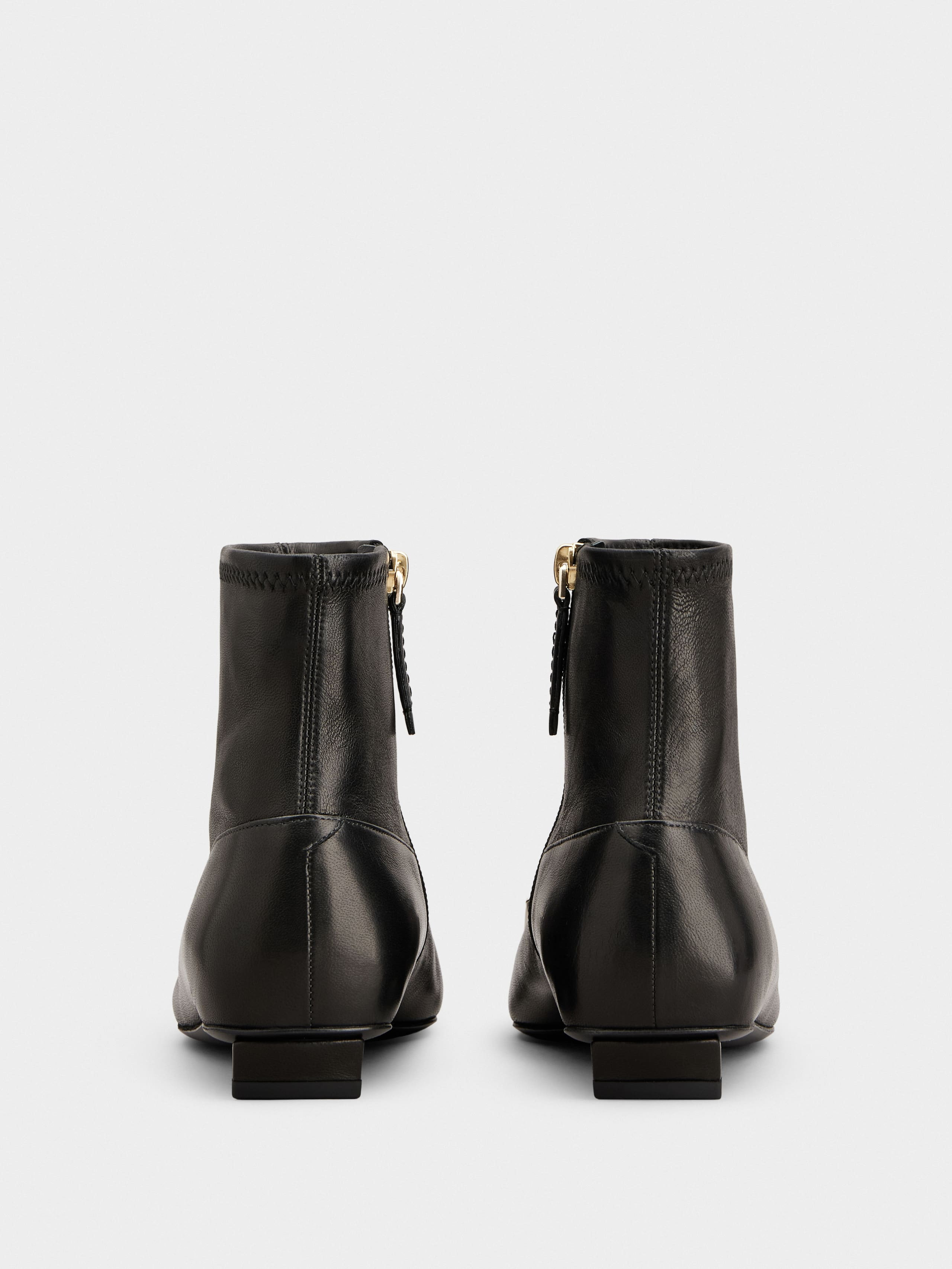 Belle Vivier Booties in leather - 5