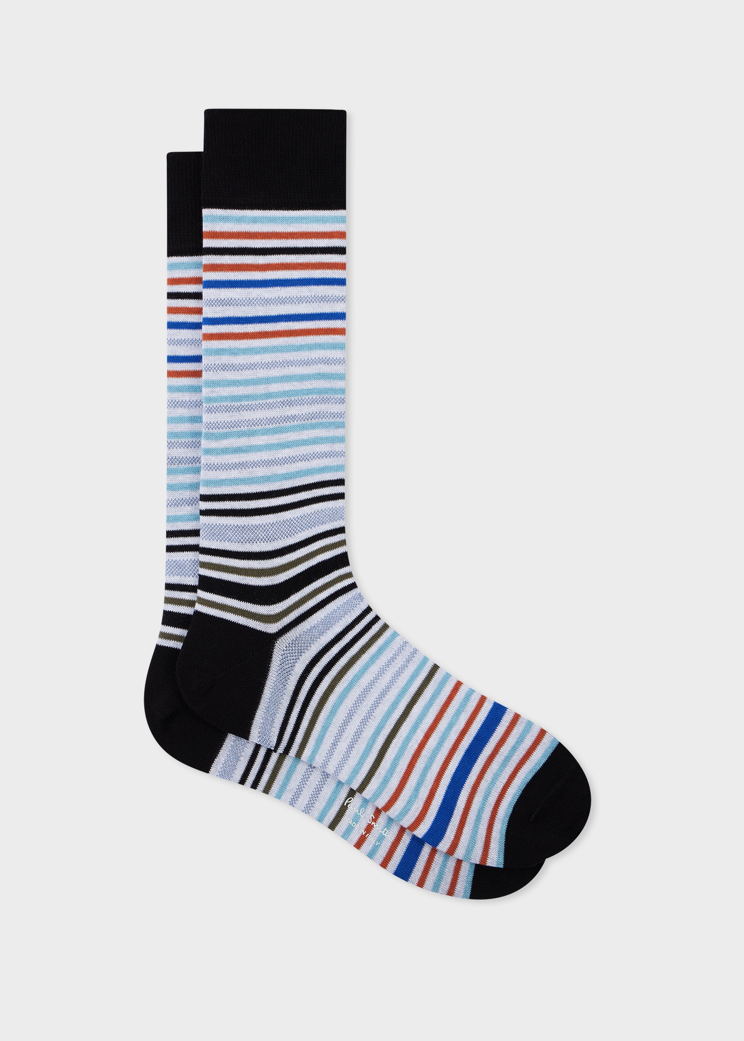 Black Multi-Stripe Socks - 1