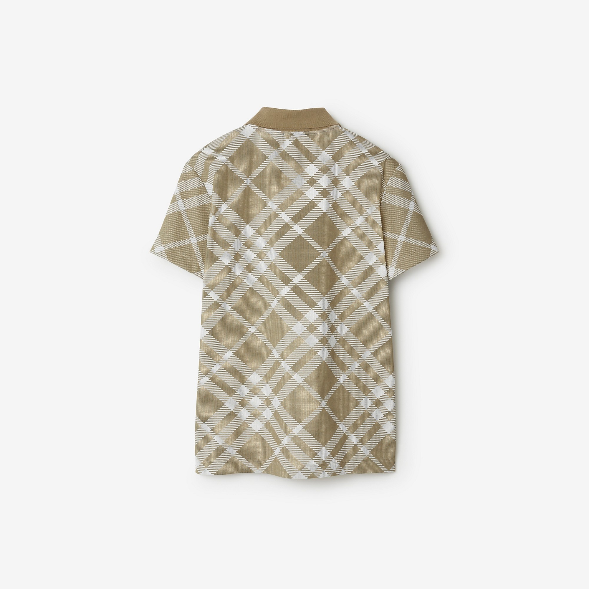 Check Cotton Blend Polo Shirt - 5