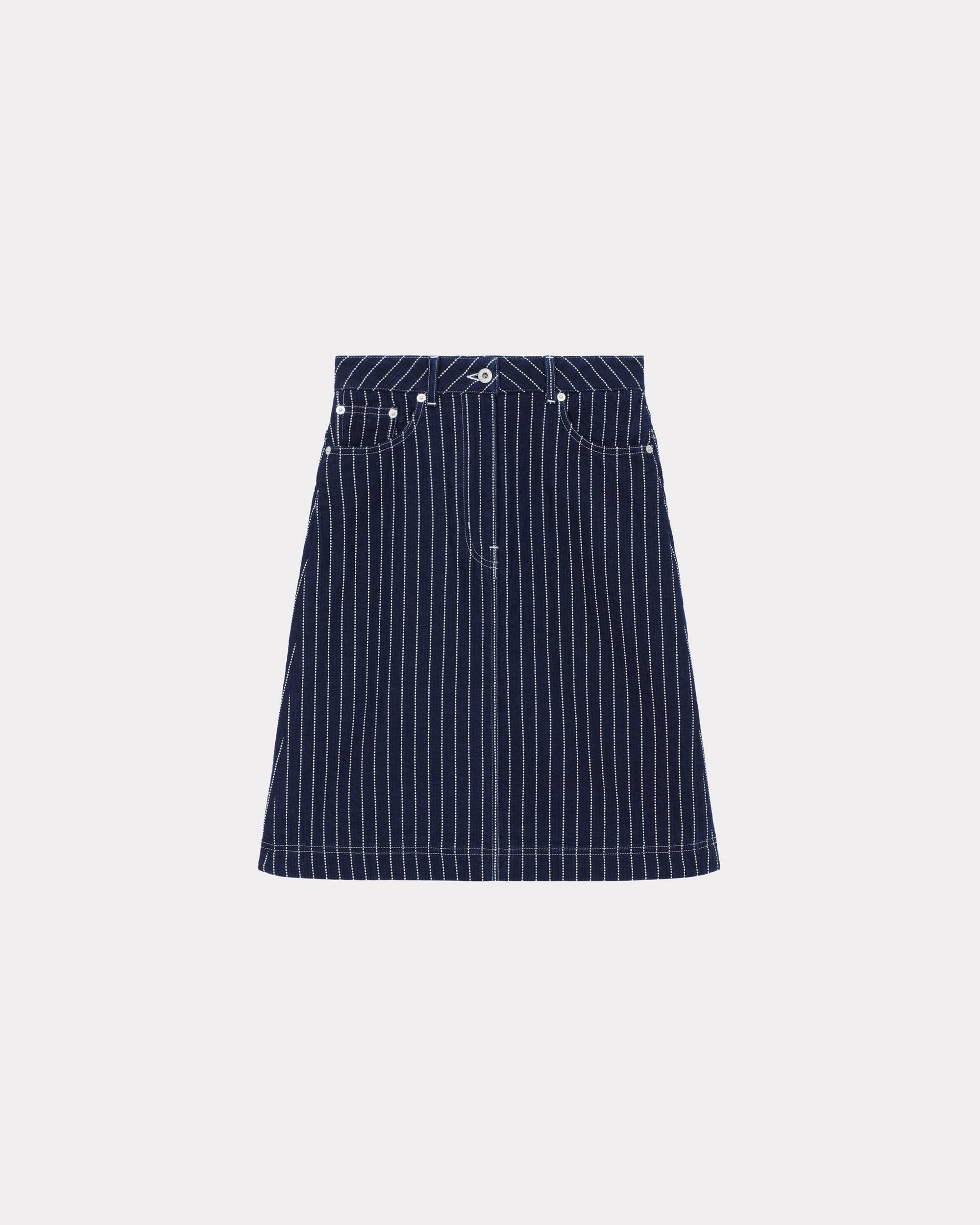 'KENZO Sashiko Stitch' denim skirt - 1
