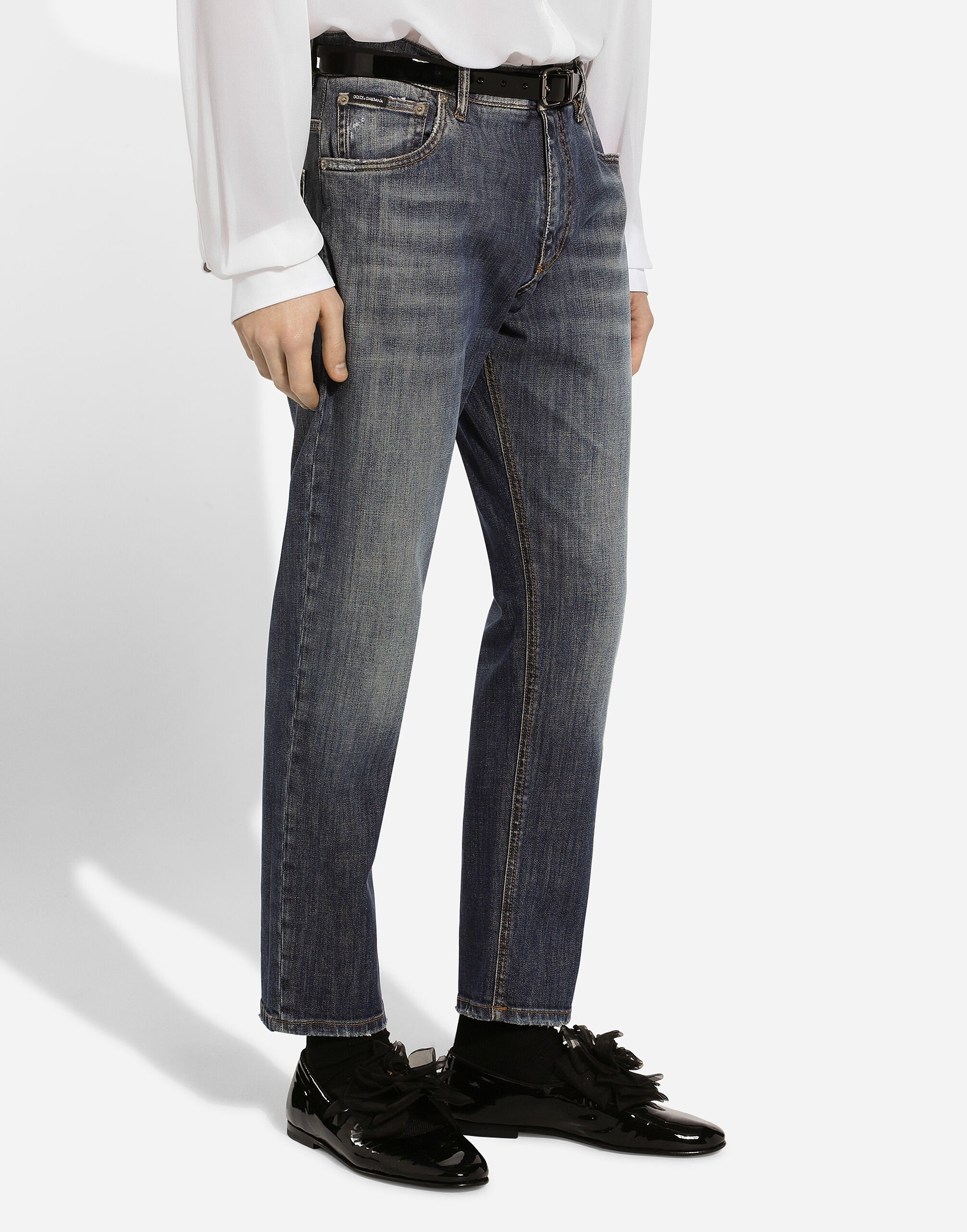 Loose stretch denim jeans - 4