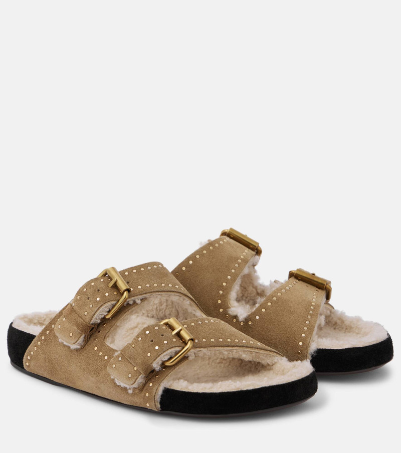 Lennyo suede slides - 1