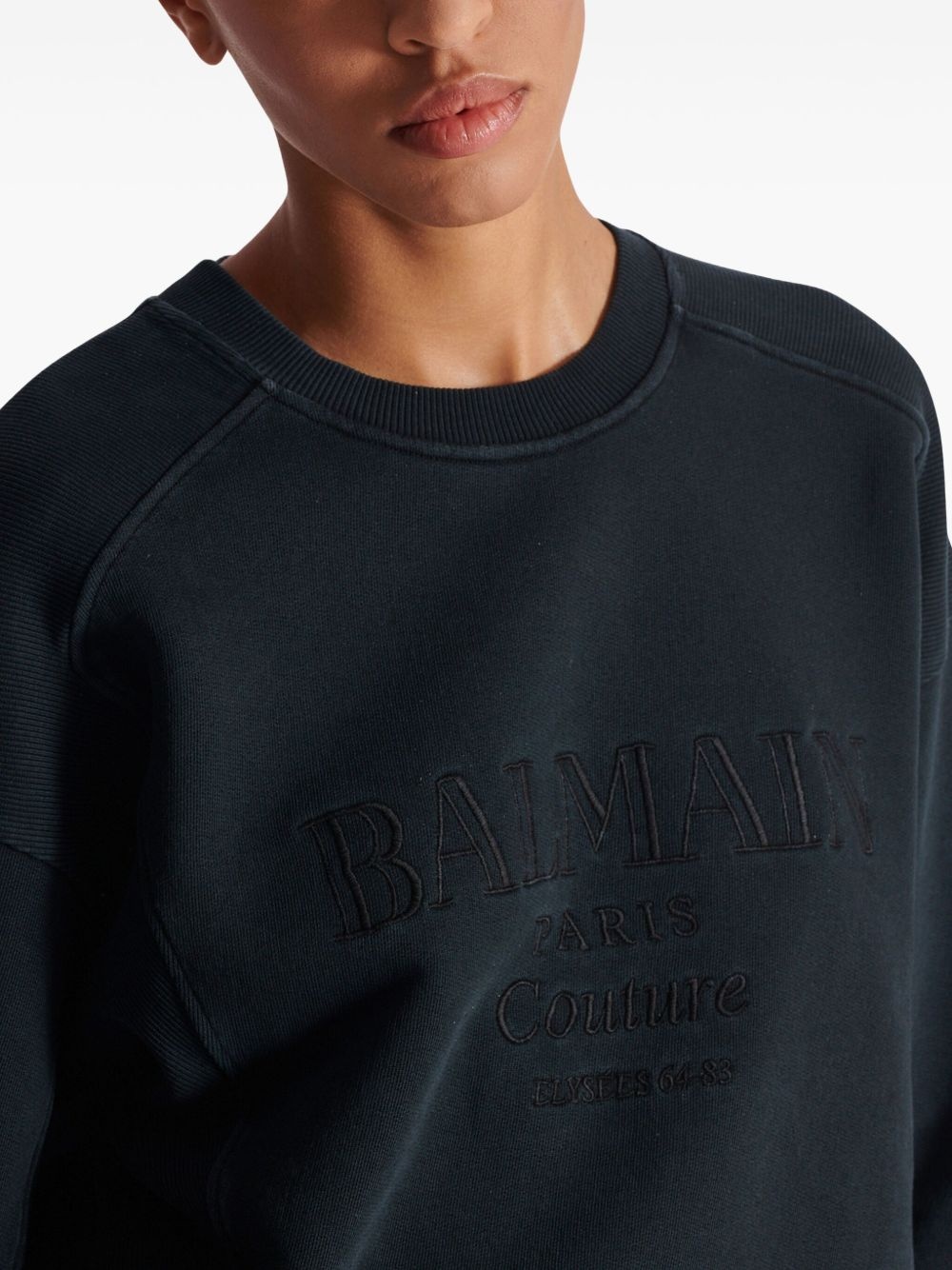 logo-embroidered sweatshirt - 7