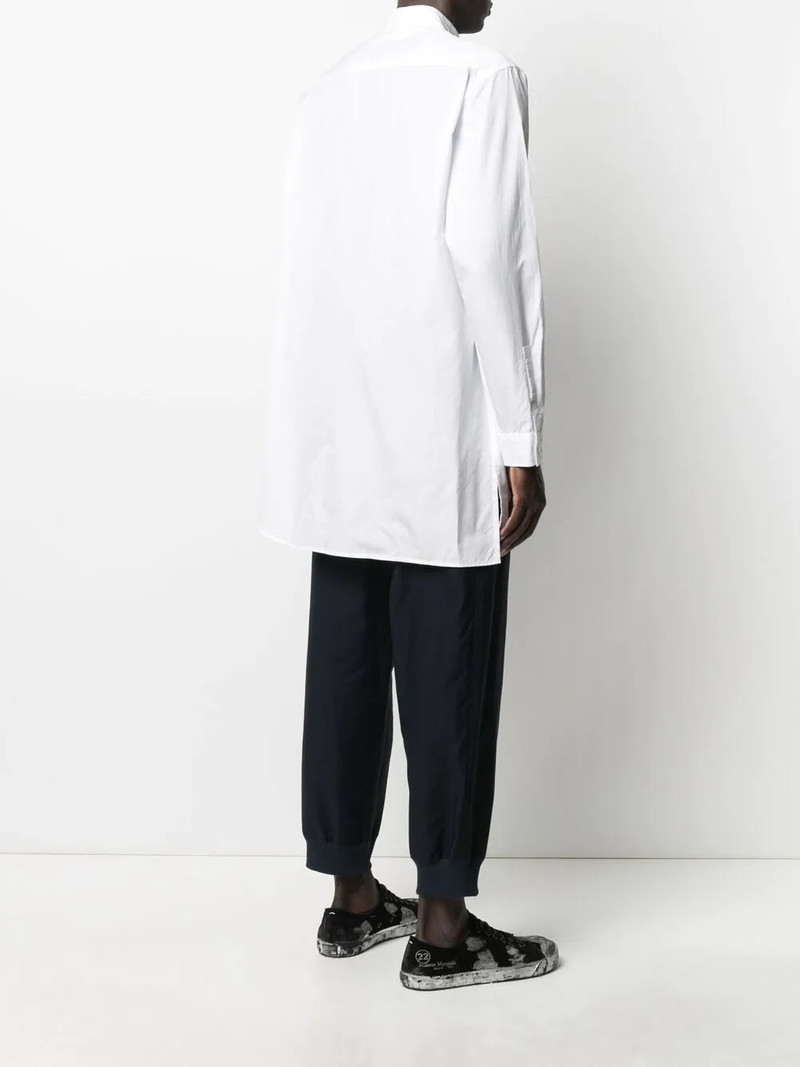 flap pocket long-length shirt 4