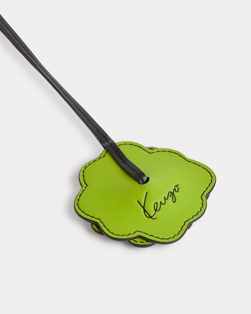 'KENZO Cartoon' clover charm in leather 3