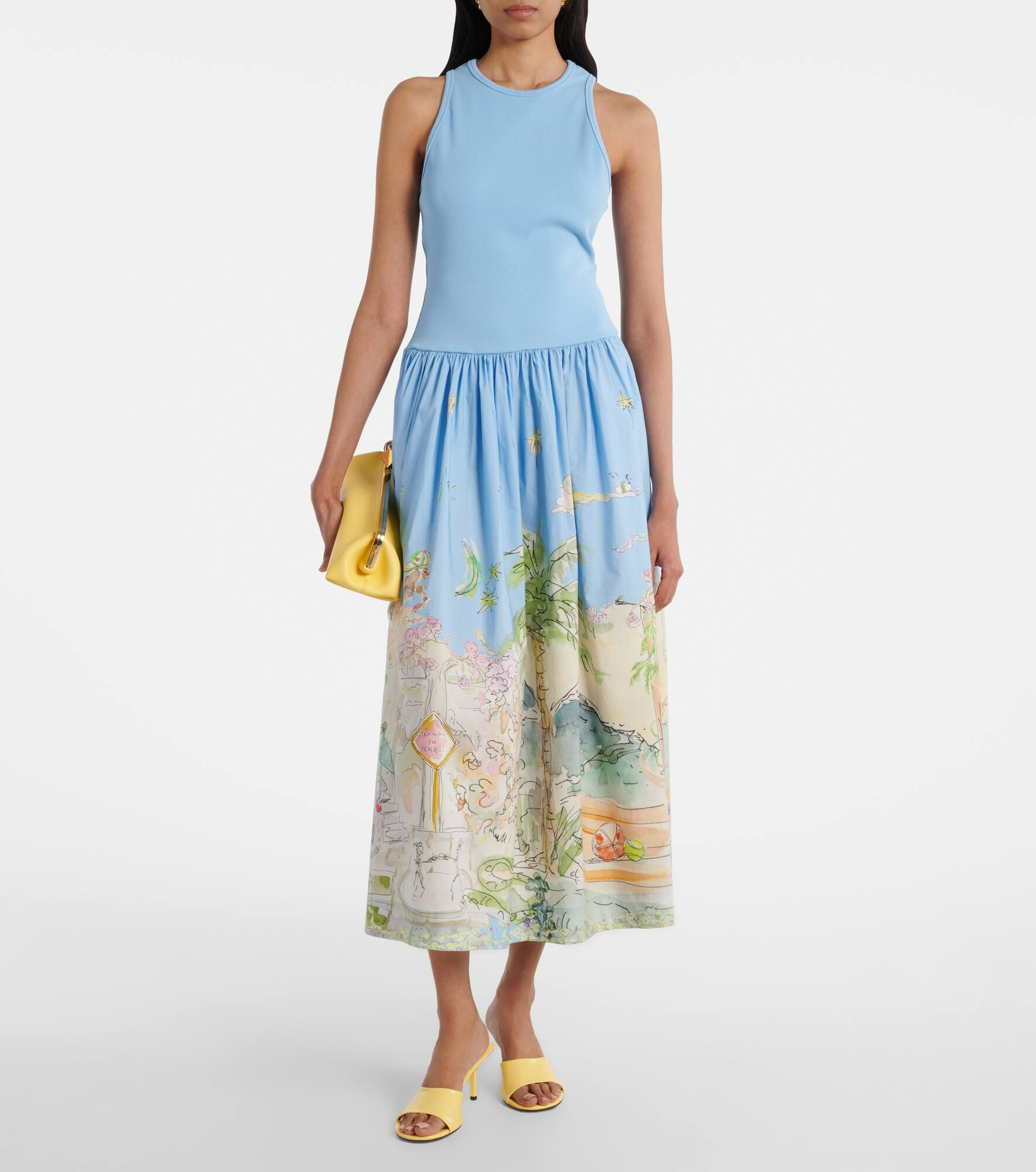 Anouk printed cotton midi dress - 2