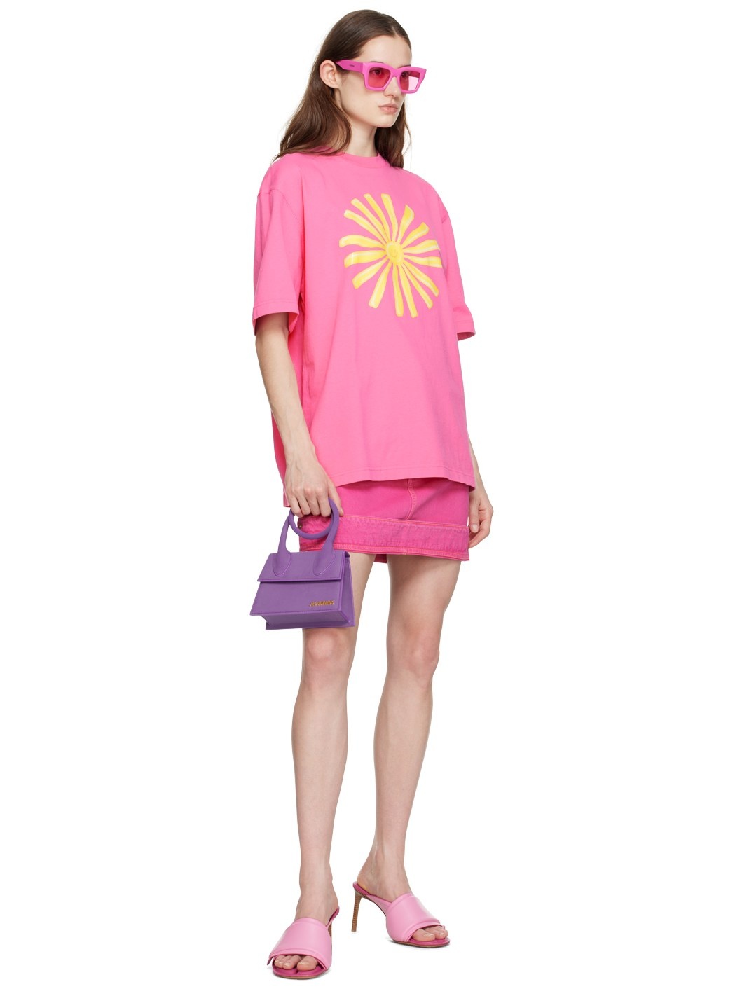 Pink 'Le T-Shirt Soleil' T-Shirt - 4