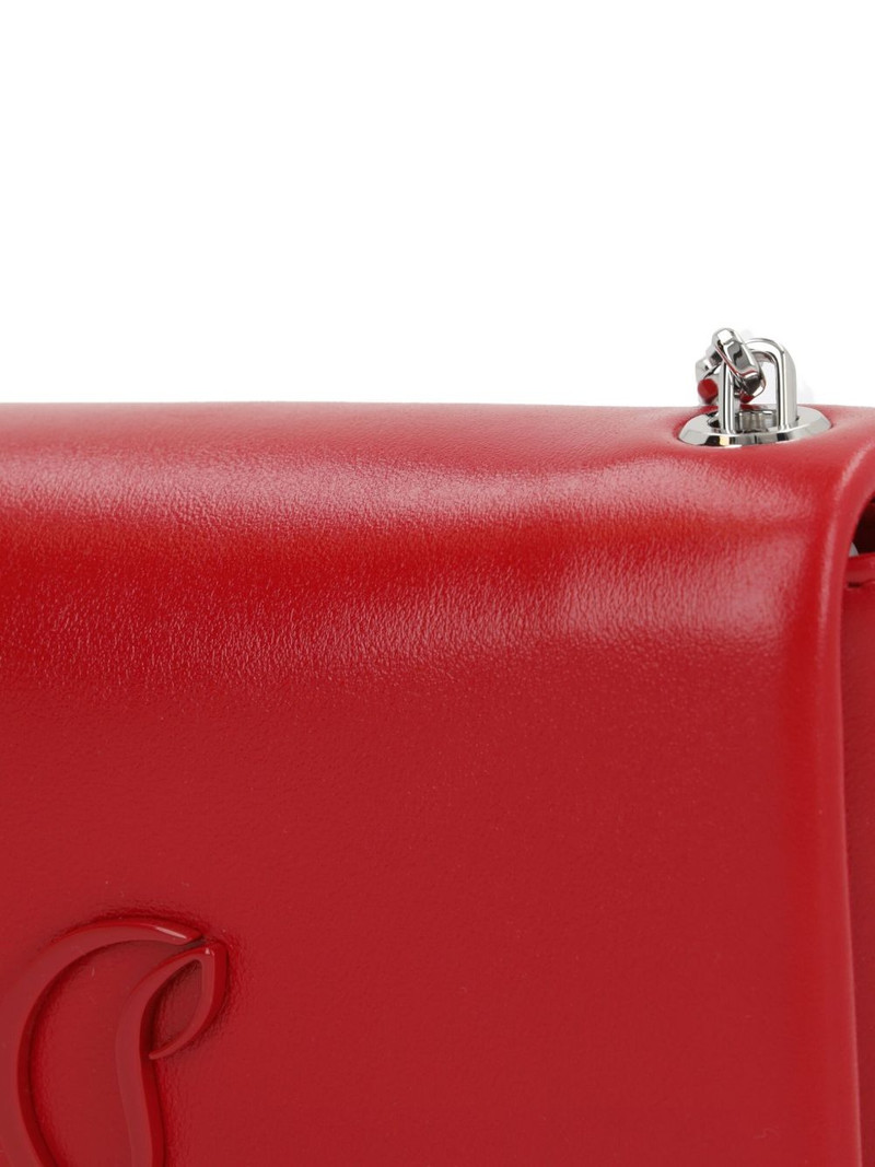 logo calfskin shoulder bag 4