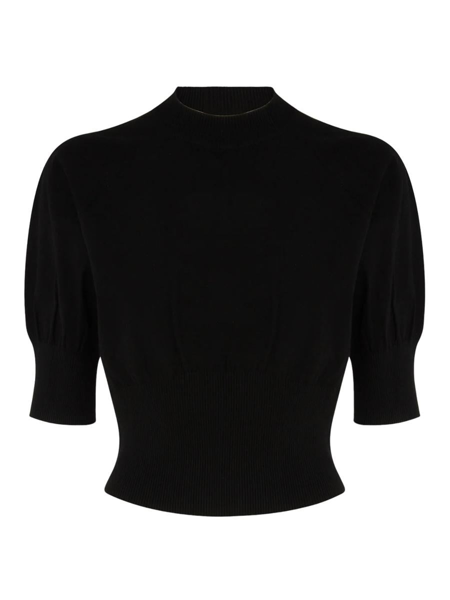 DRIES VAN NOTEN "TALEEN" SWEATER IN BLACK FABRIC - 1