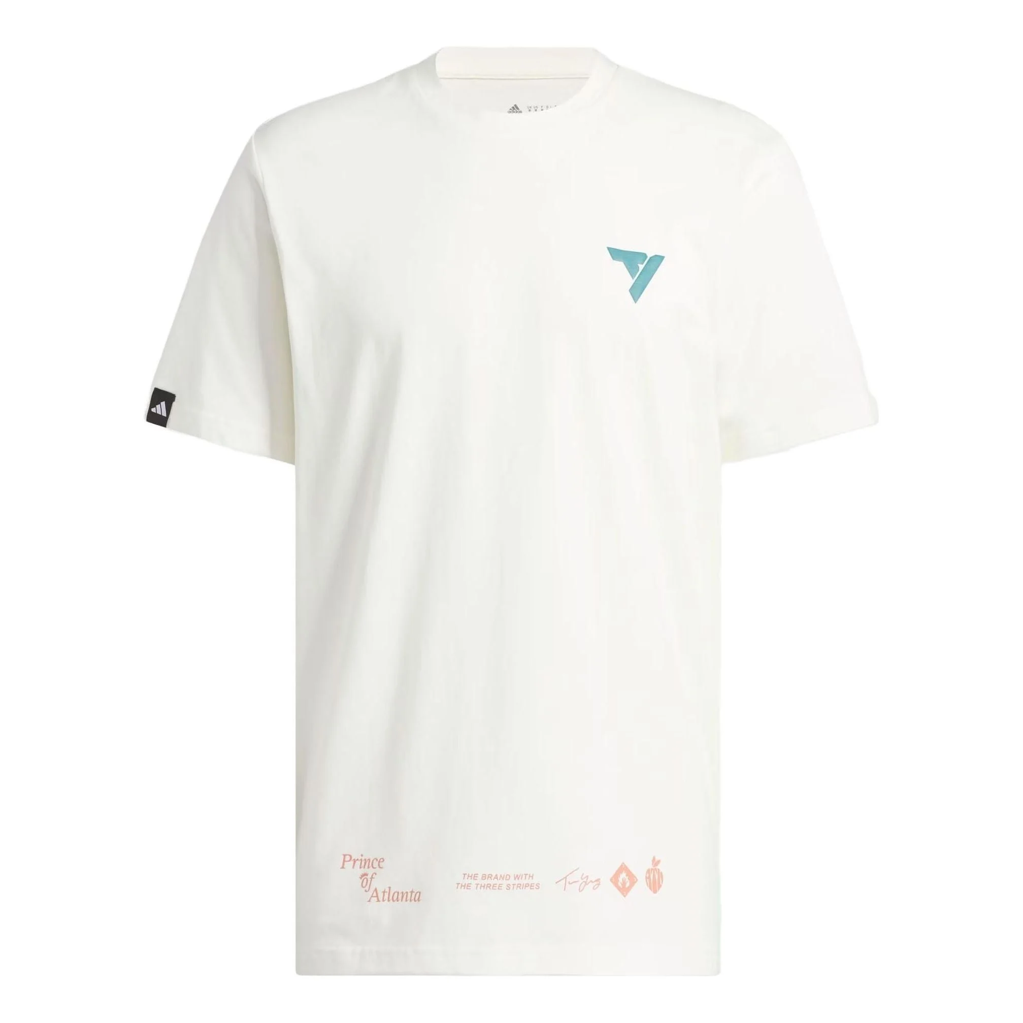 adidas Trae Prince Of Atlanta Signature T-Shirt 'White' II7796 - 1