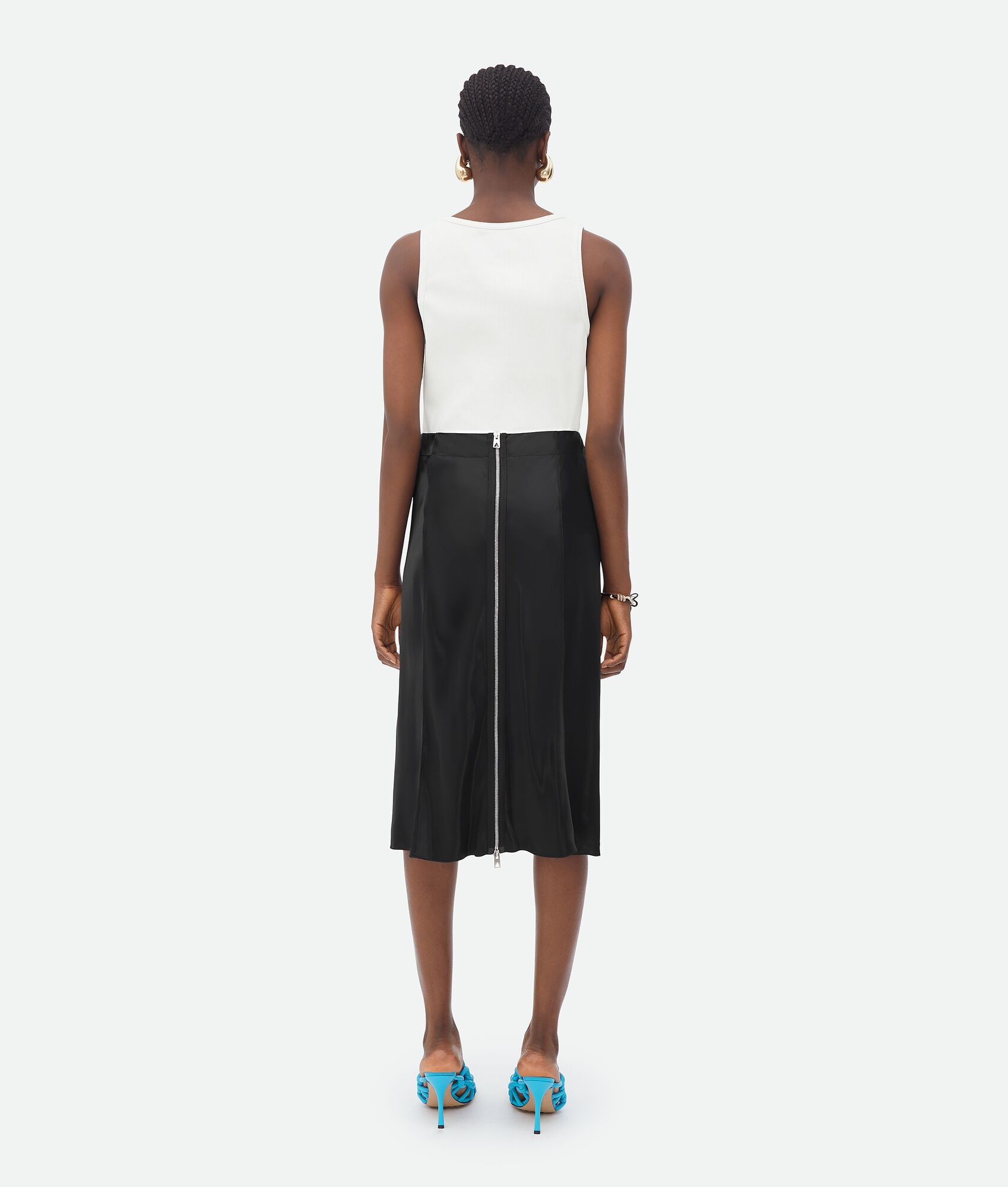 fluid satin skirt - 3