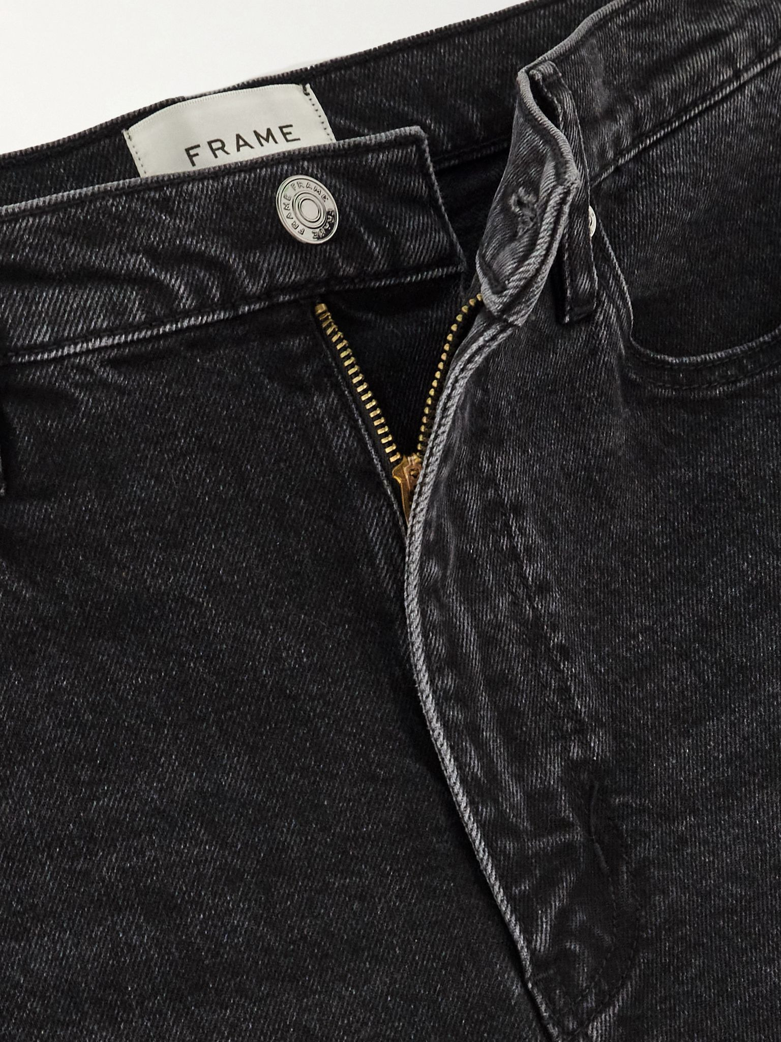 The Wide cropped high-rise wide-leg jeans Black - 5
