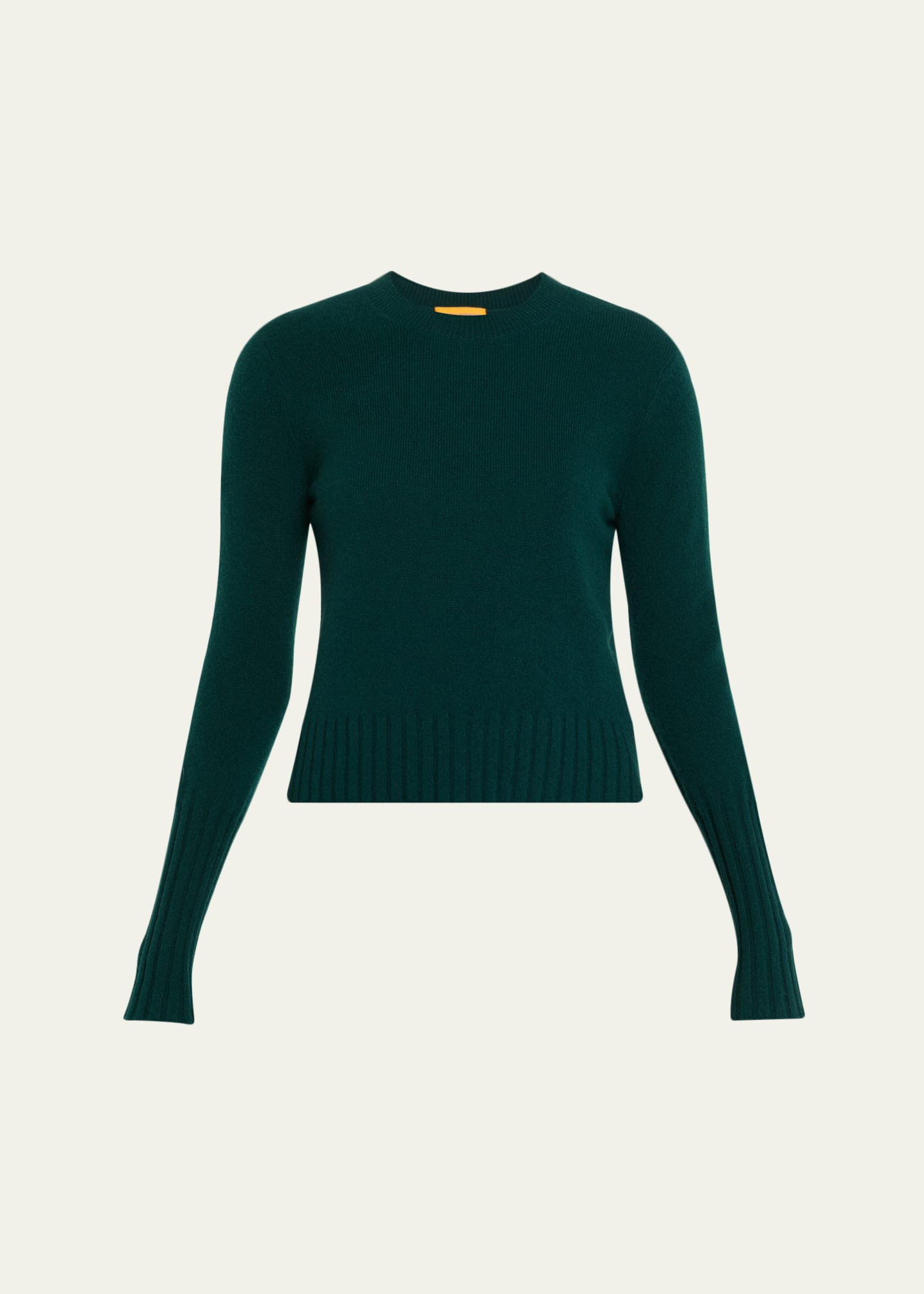 Shrunken Crewneck Sweater in Cashmere - 1