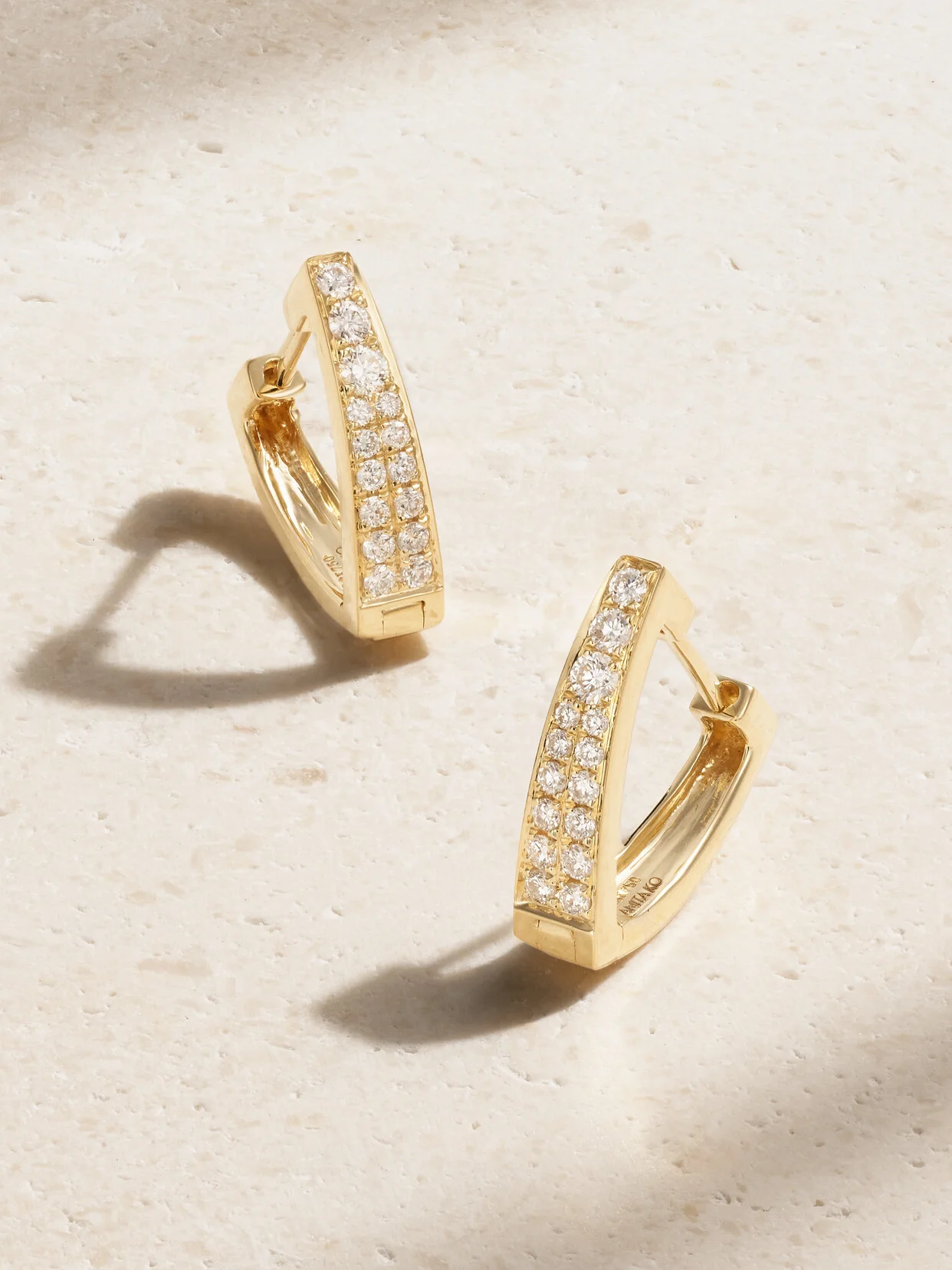 Huggies 18-karat Gold Diamond Hoop Earrings - 1