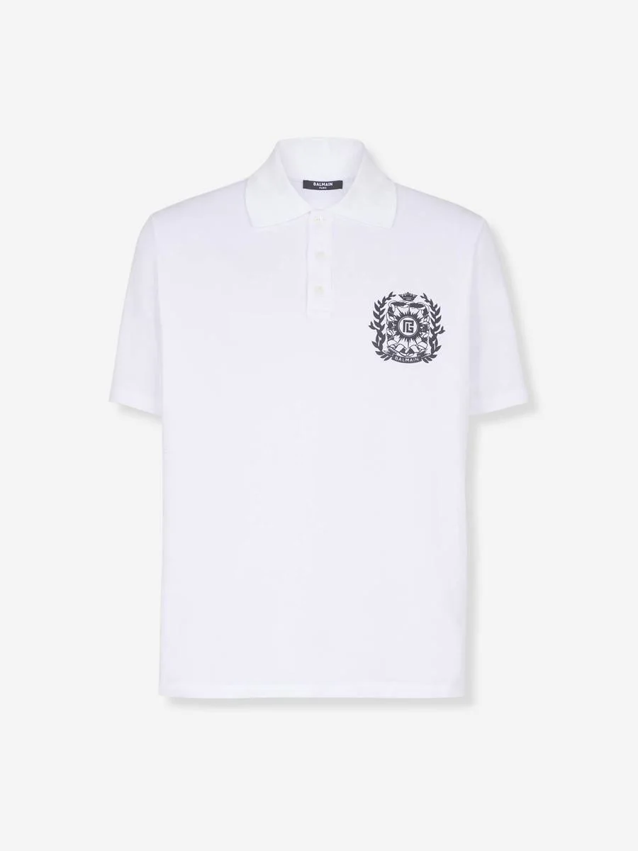 Balmain Printed Logo Polo - 1