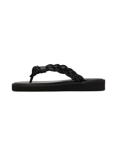 See by Chloé Black Braided Flat Sandals outlook