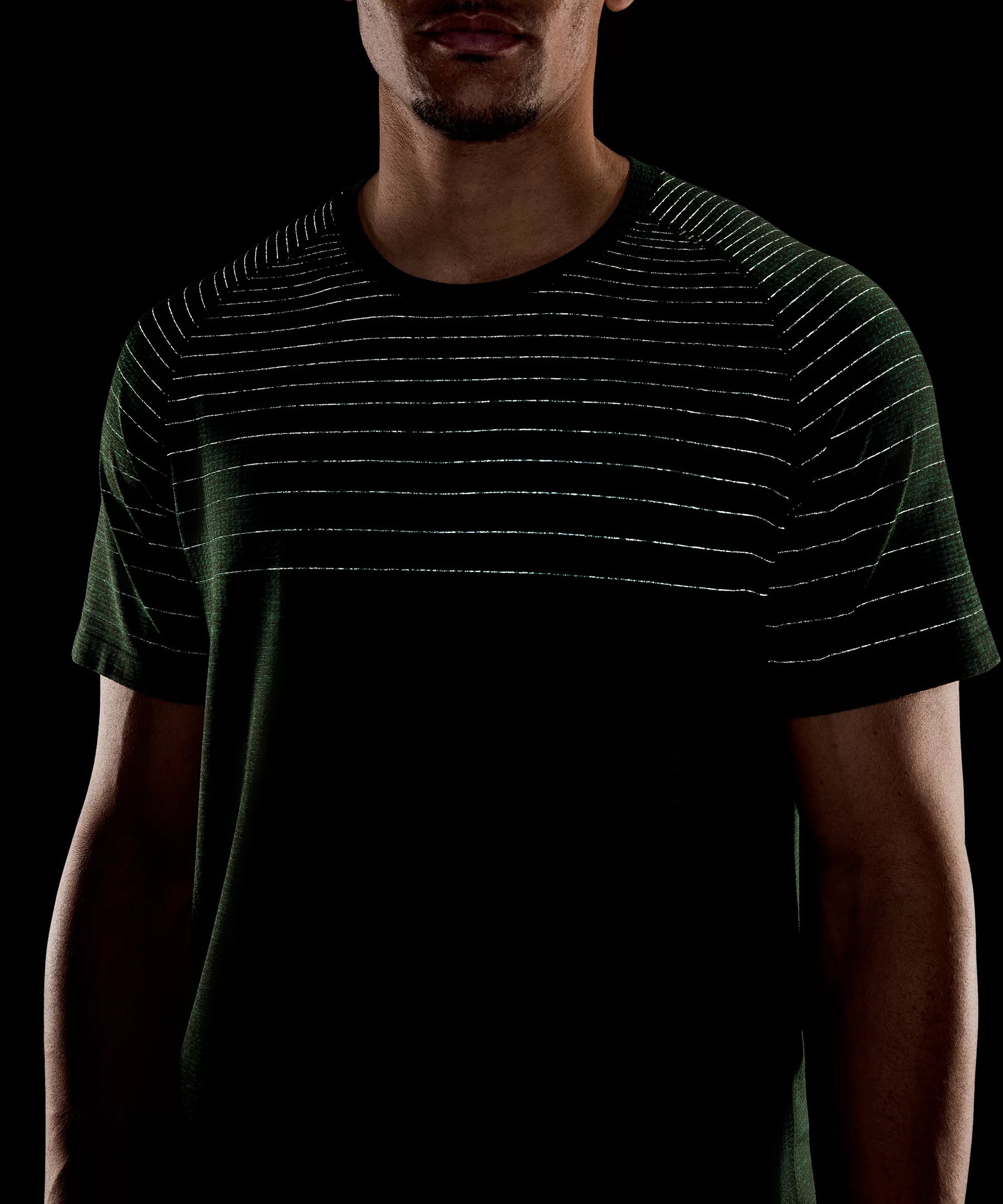 Metal Vent Tech Short-Sleeve Shirt *Glow Stripe - 7