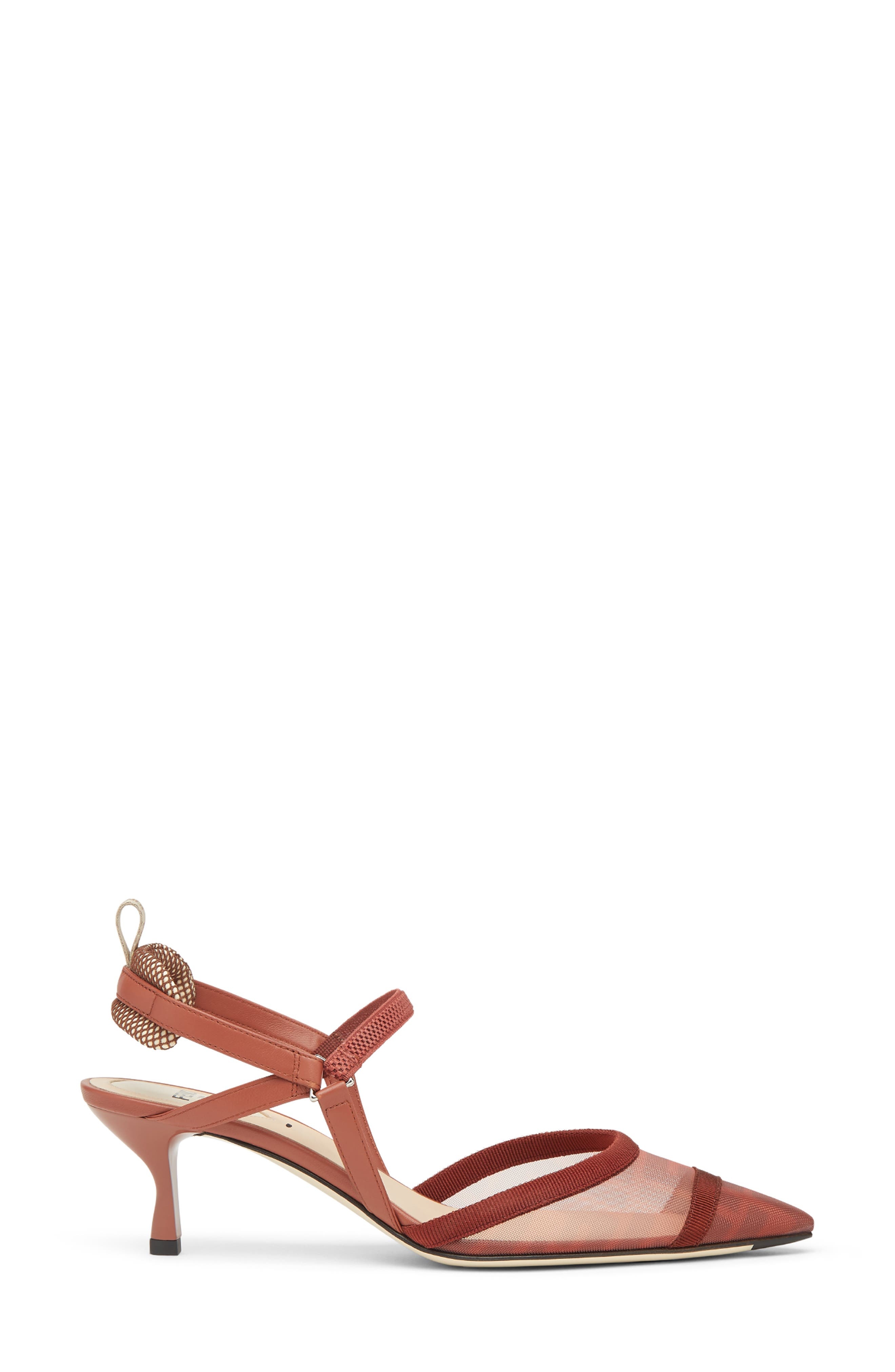 Fendi Colibrì Lite Pointed Toe Slingback Pump in Brown at Nordstrom - 2