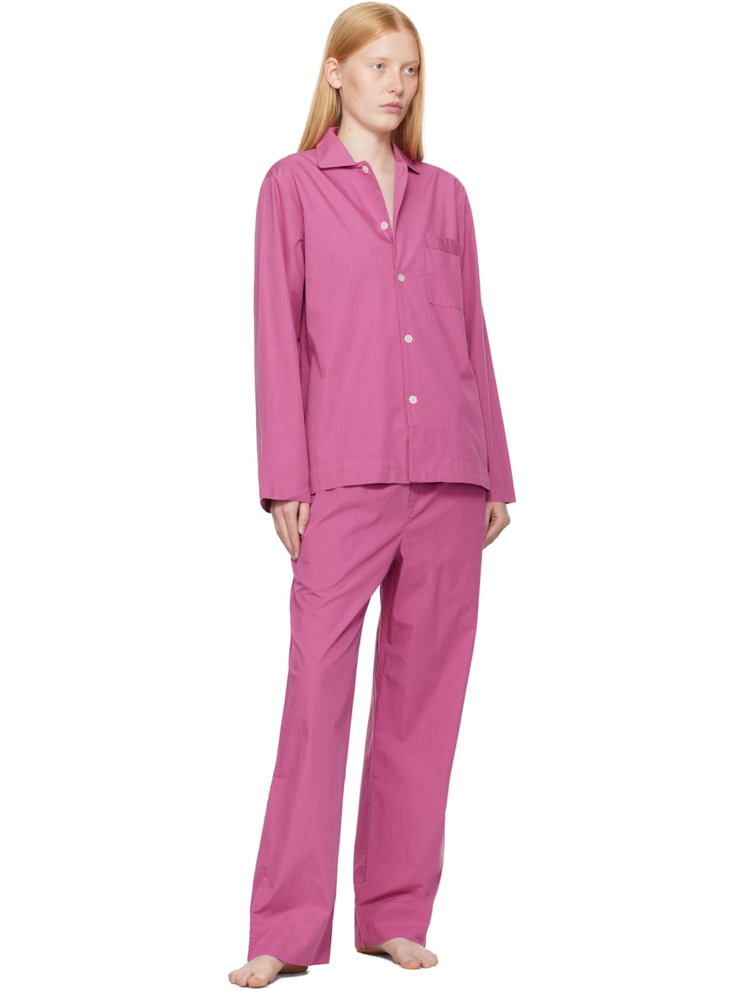 Purple Poplin Pyjama Pants - 4