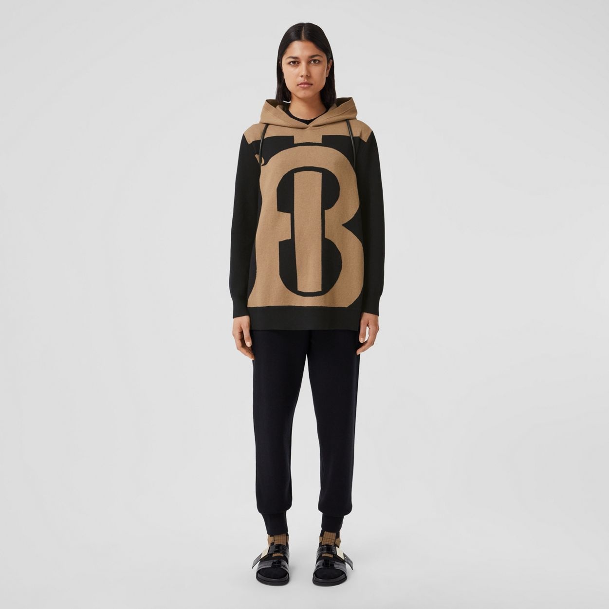 Monogram Motif Cashmere Blend Hoodie - 6