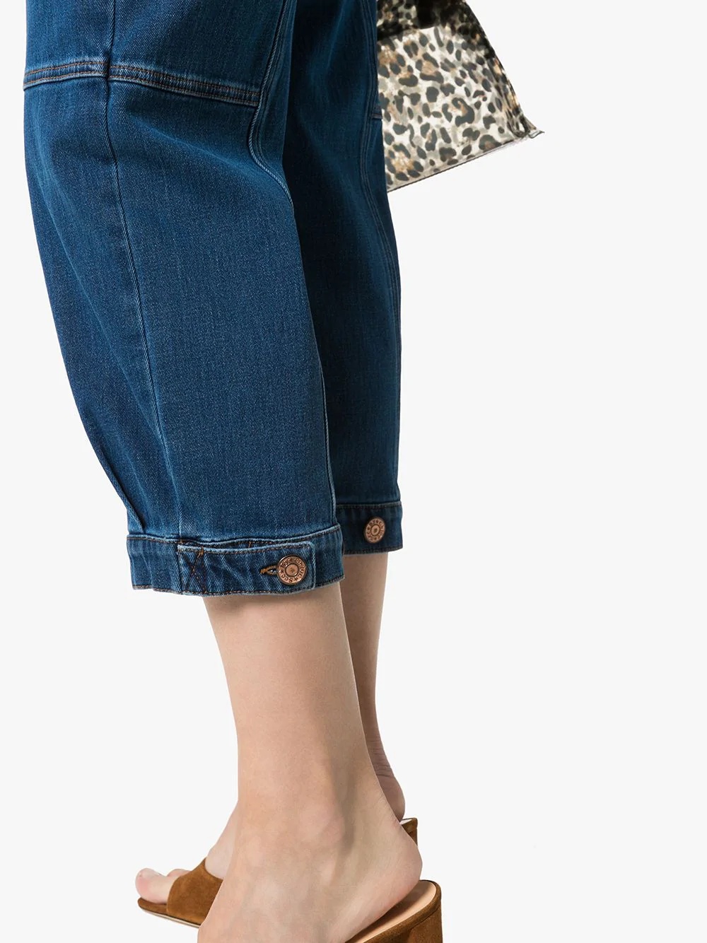 high-rise cropped jeans - 5