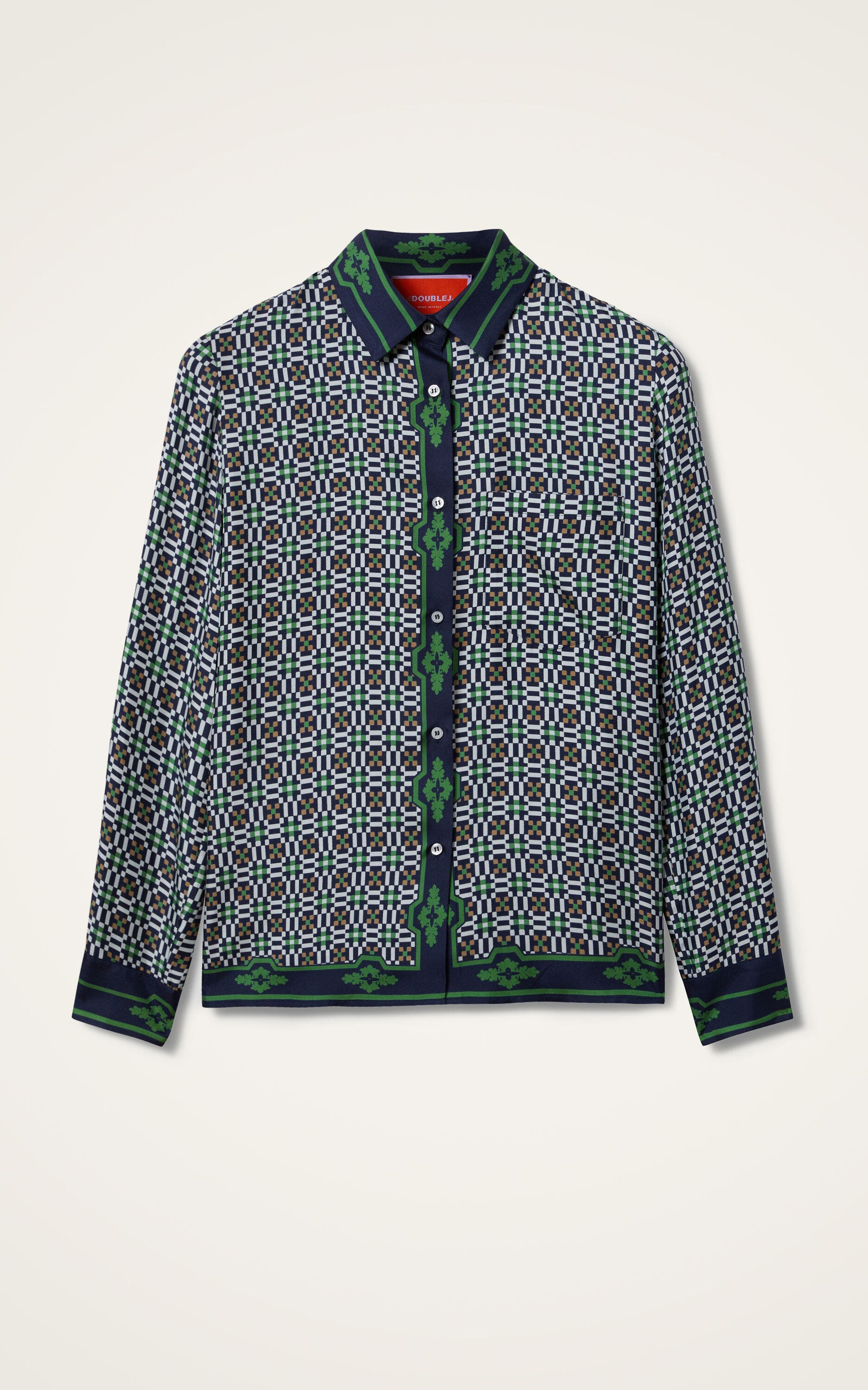 La DoubleJ Boy Shirt Placée in Mariposa Placée Green at Nordstrom - 2
