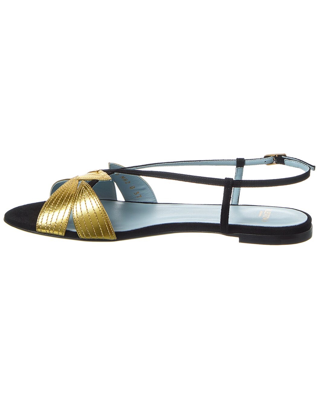 Valentino Foliefoliage Suede & Leather Sandal - 2