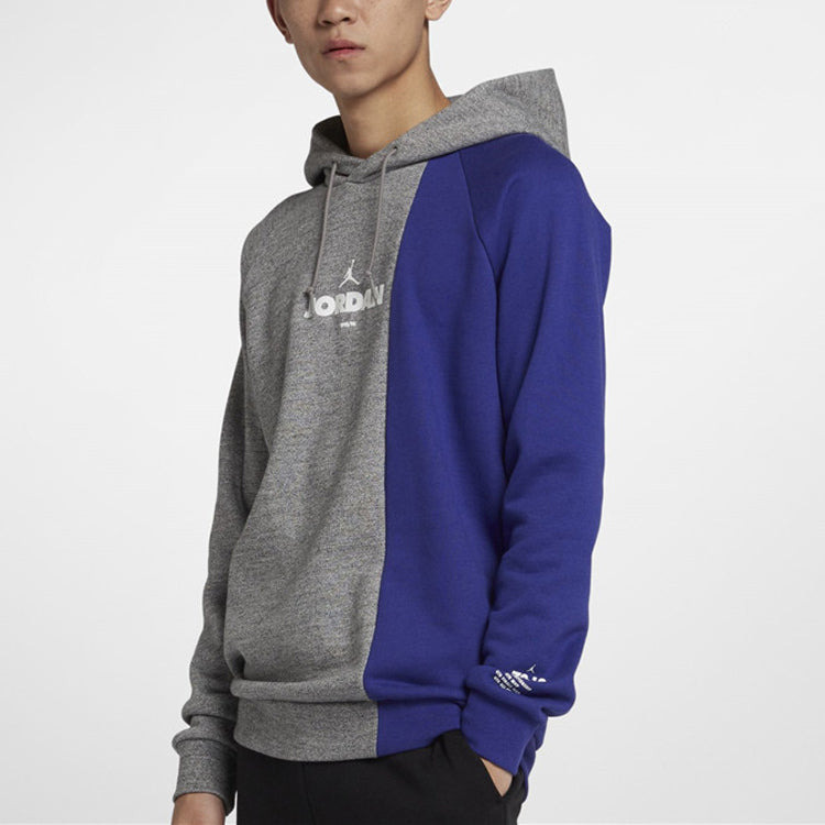 Air Jordan Sportswear Legacy AJ11 Hoodie 'Grey Purple' BQ0188-091 - 5