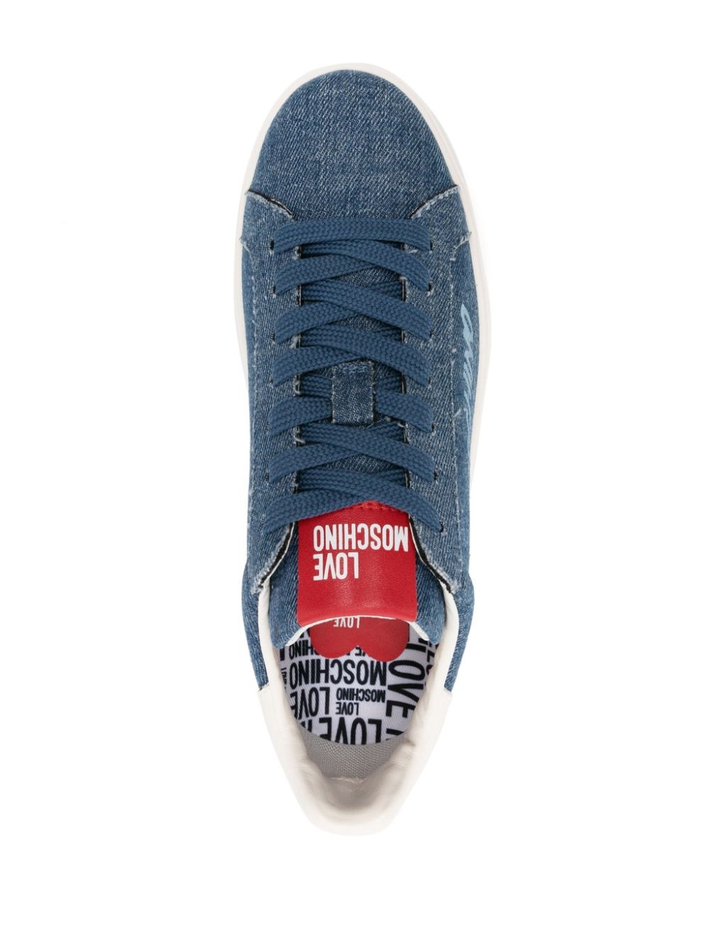 denim chunky sneakers - 4