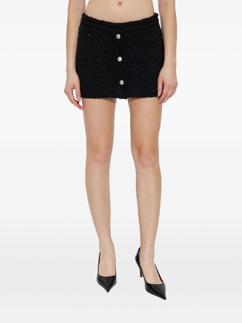 bouclé mini skirt 3