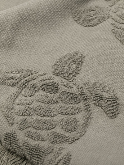 Vilebrequin turtle-motif frayed-edge towel outlook