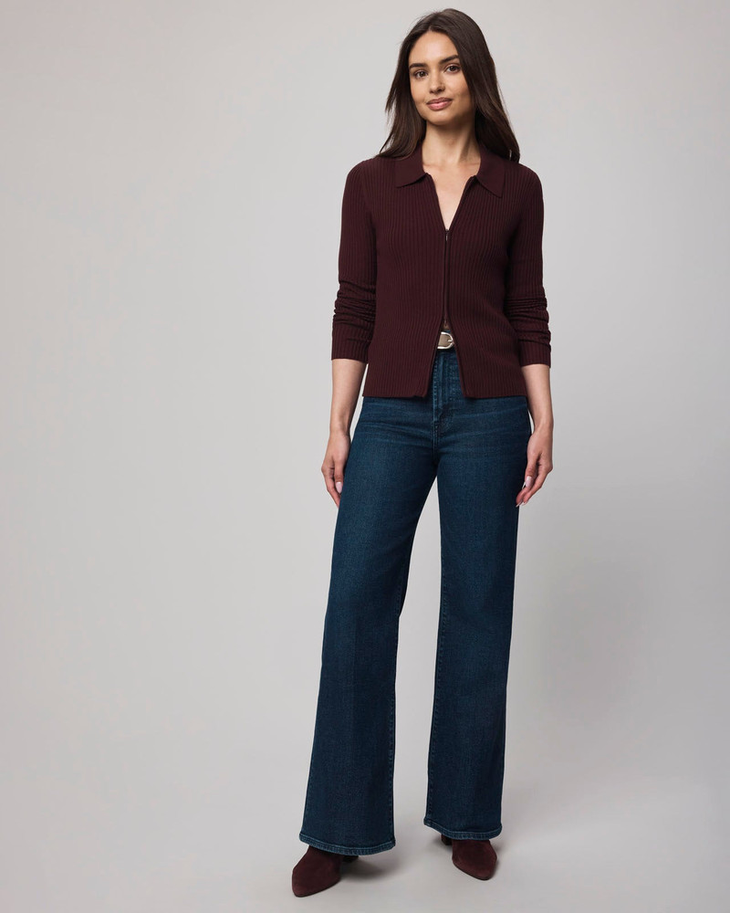 Splendid Georgie Cashblend Two-Way Zip Sweater outlook