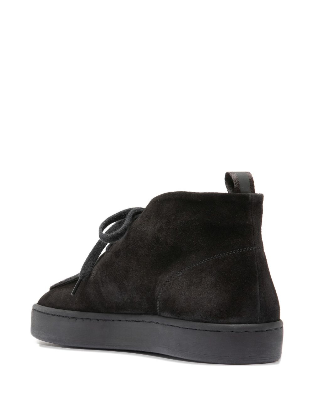 lace-up suede trainers - 5